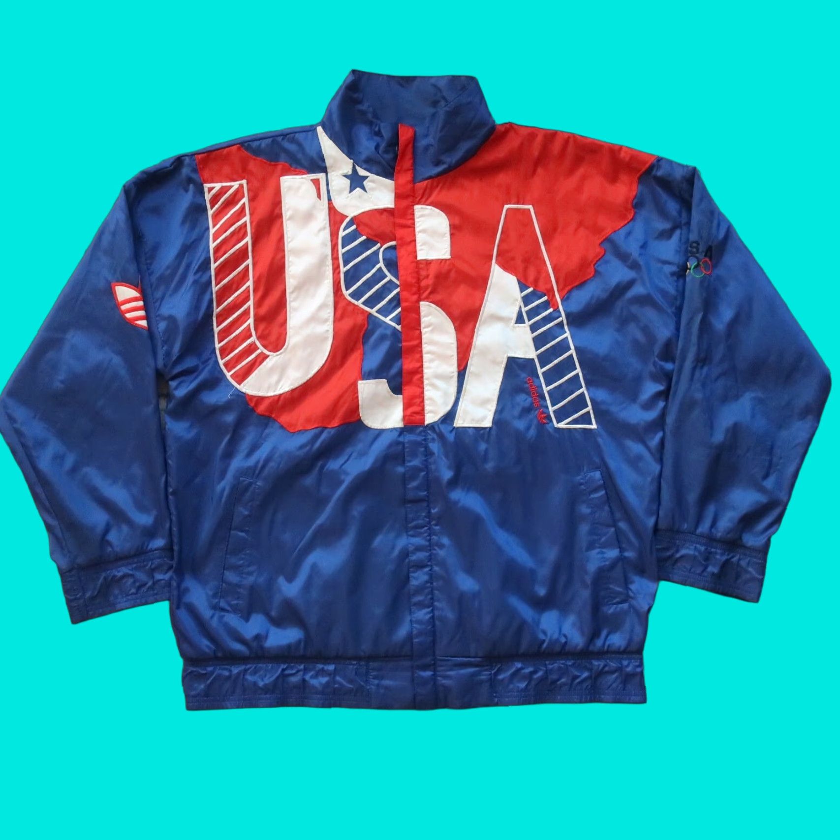 Adidas Adidas x Oasis Tour Firebird Tracktop Jacket Sky Blue Large