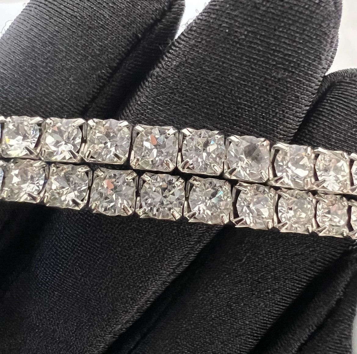 Miu Miu crystal necklace choker in silver-finish metal