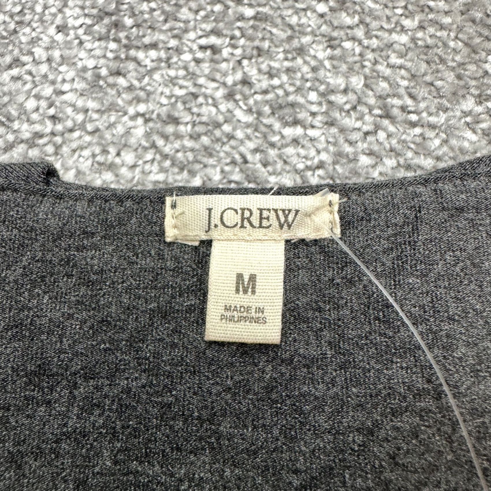 J.Crew J. Crew Ruffles Mini A-Line Dress Womens M Dark Gray Sleeveless V-Neck NWT Size M / US 6-8 / IT 42-44 - 5 Thumbnail