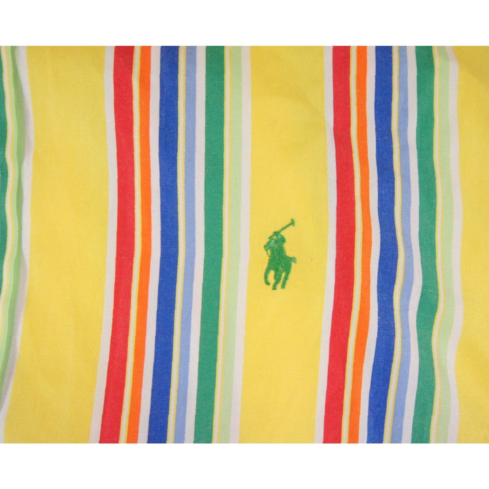 Ralph Lauren VINTAGE Ralph Lauren Men's Button-Down Shirt XL Yellow Striped Classic Fit Preppy All Seasons Size US XL / EU 56 / 4 - 3 Thumbnail
