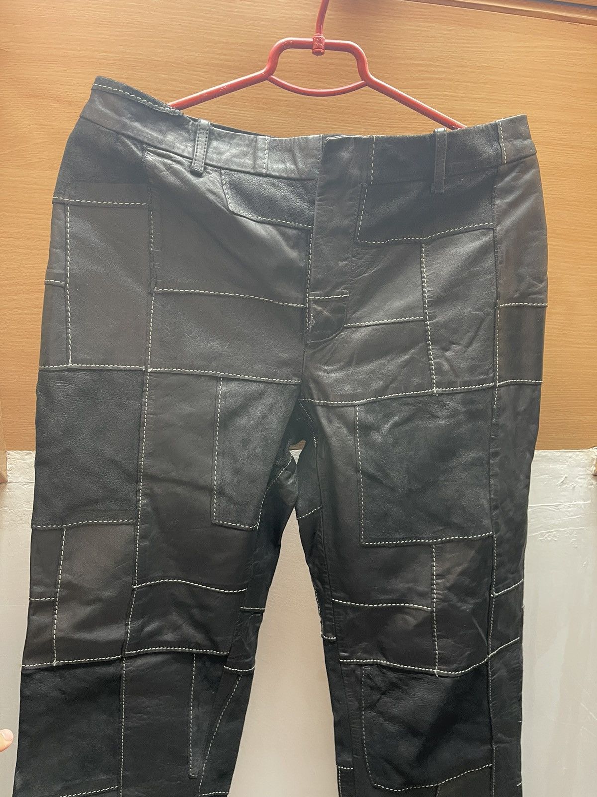 Alexander McQueen 😱 luxury very rare Alexander Mcqueen leather vintage pants 🔥 Size US 32 / EU 48 - 4 Thumbnail