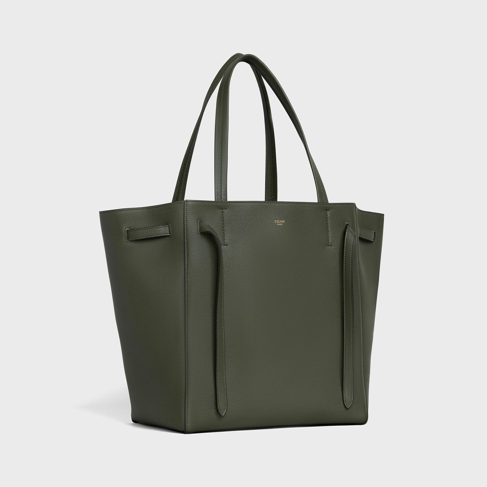 Celine o1bcso1str1024 Size: OS/ Cabas Small Tote Bag in Olive Green Size ONE SIZE - 2 Thumbnail