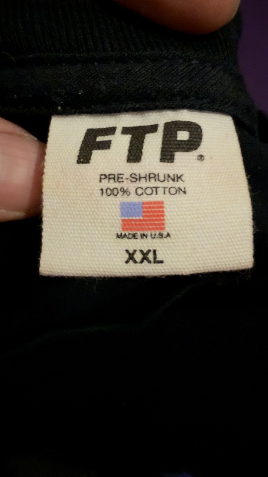 Fuck The Population Navy FTP JPG rip tee Size US XXL / EU 58 / 5 - 2 Thumbnail