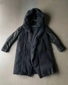 Julius Incredibly Warm Wool Leather Down Heavy Coat Size US M / EU 48-50 / 2 - 1 Thumbnail