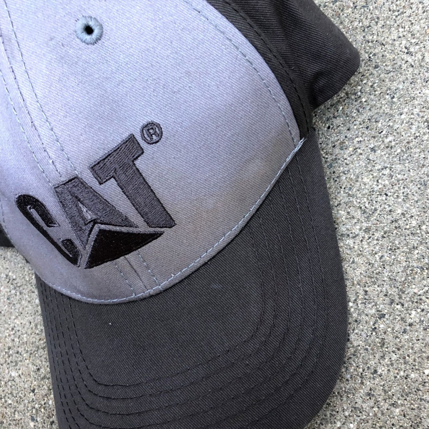 Vintage CAT Workwear Baseball Hat Mens Grey Black Adjustable Cap Size ONE SIZE - 3 Thumbnail