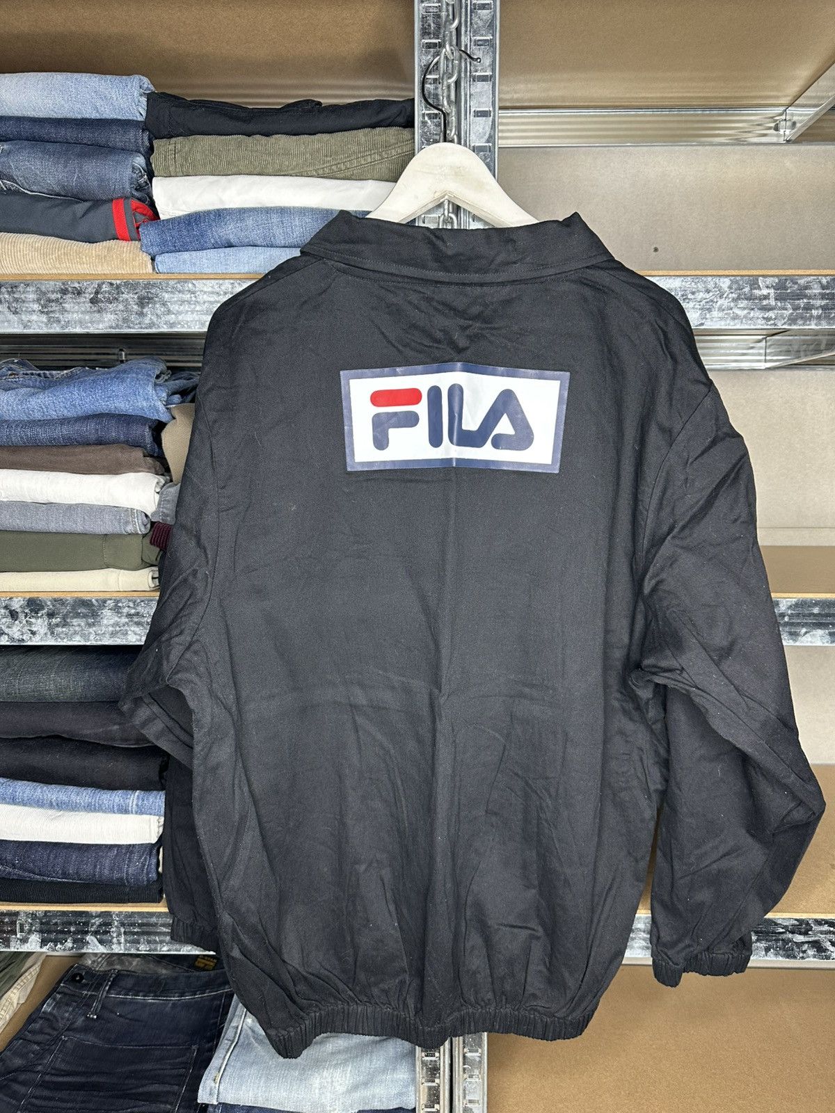 Fila 2012-13 Oldham Athletic Fila Football Soccer Drill Top Size US L / EU 52-54 / 3 - 2 Thumbnail