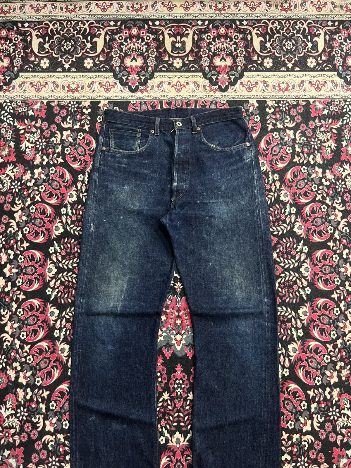 Levi's Vintage Clothing ⚡️Selvedge⚡️Vintage Levi’s LVC S501XX Big E Indigo Washed Jean Size US 34 / EU 50 - 3 Thumbnail