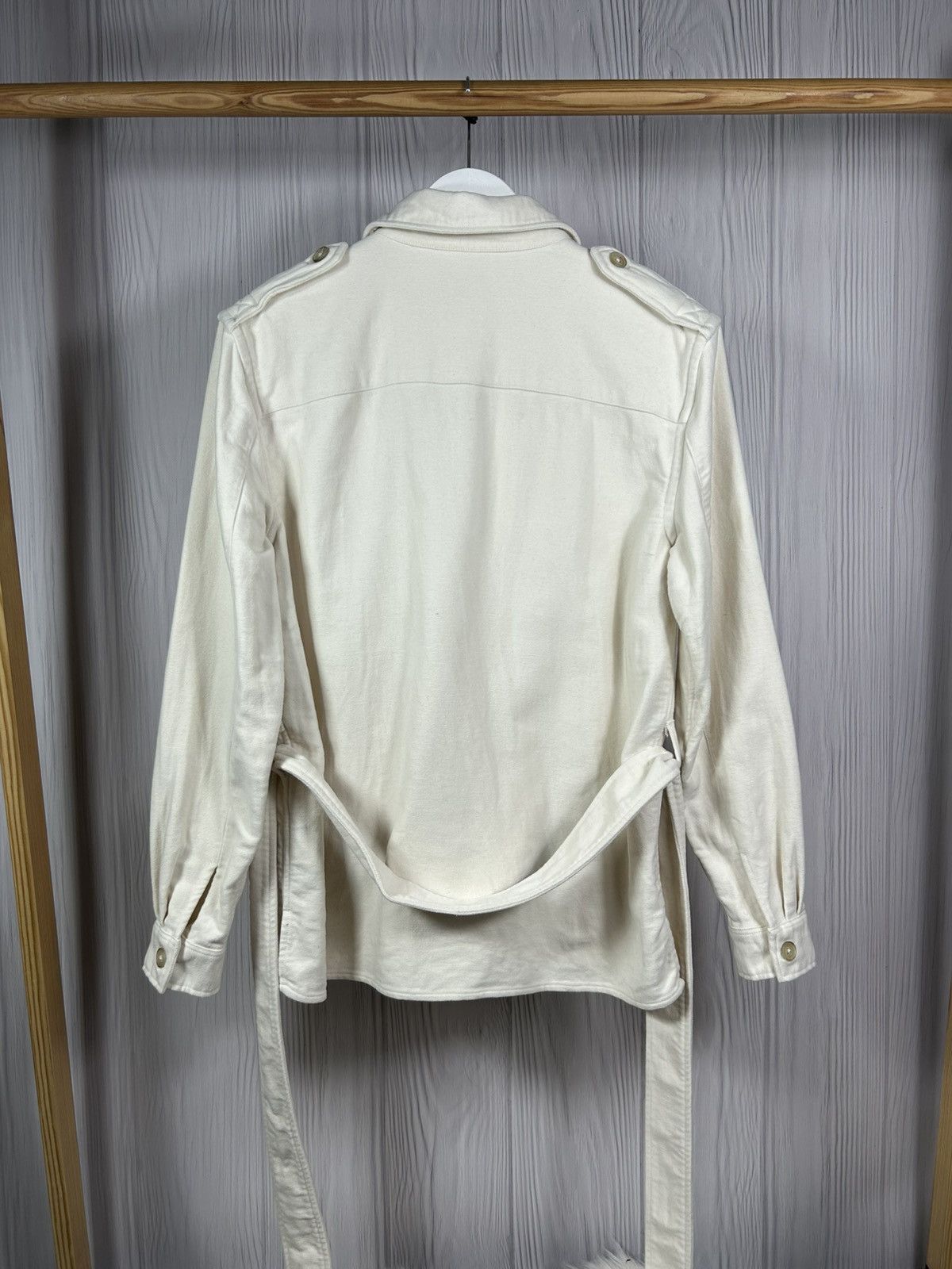 Polo Ralph Lauren POLO RALPH LAUREN Belted Cotton Safari Jacket Women Size 8 Size M / US 6-8 / IT 42-44 - 3 Thumbnail