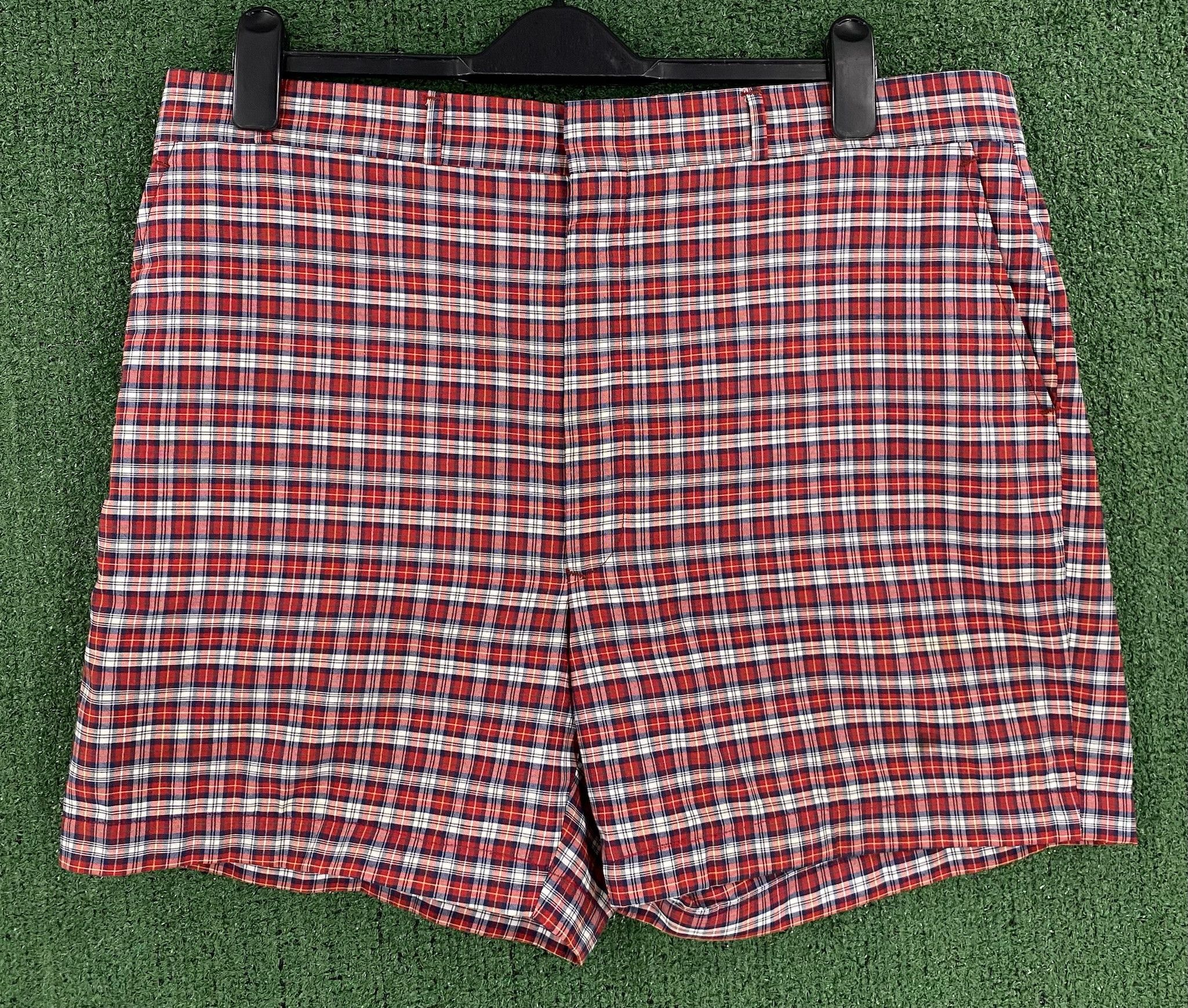 Vintage 70’s Higgins Plaid Slacks Shorts Men’s Size 38 USA Made Size US 38 / EU 54 - 1 Thumbnail