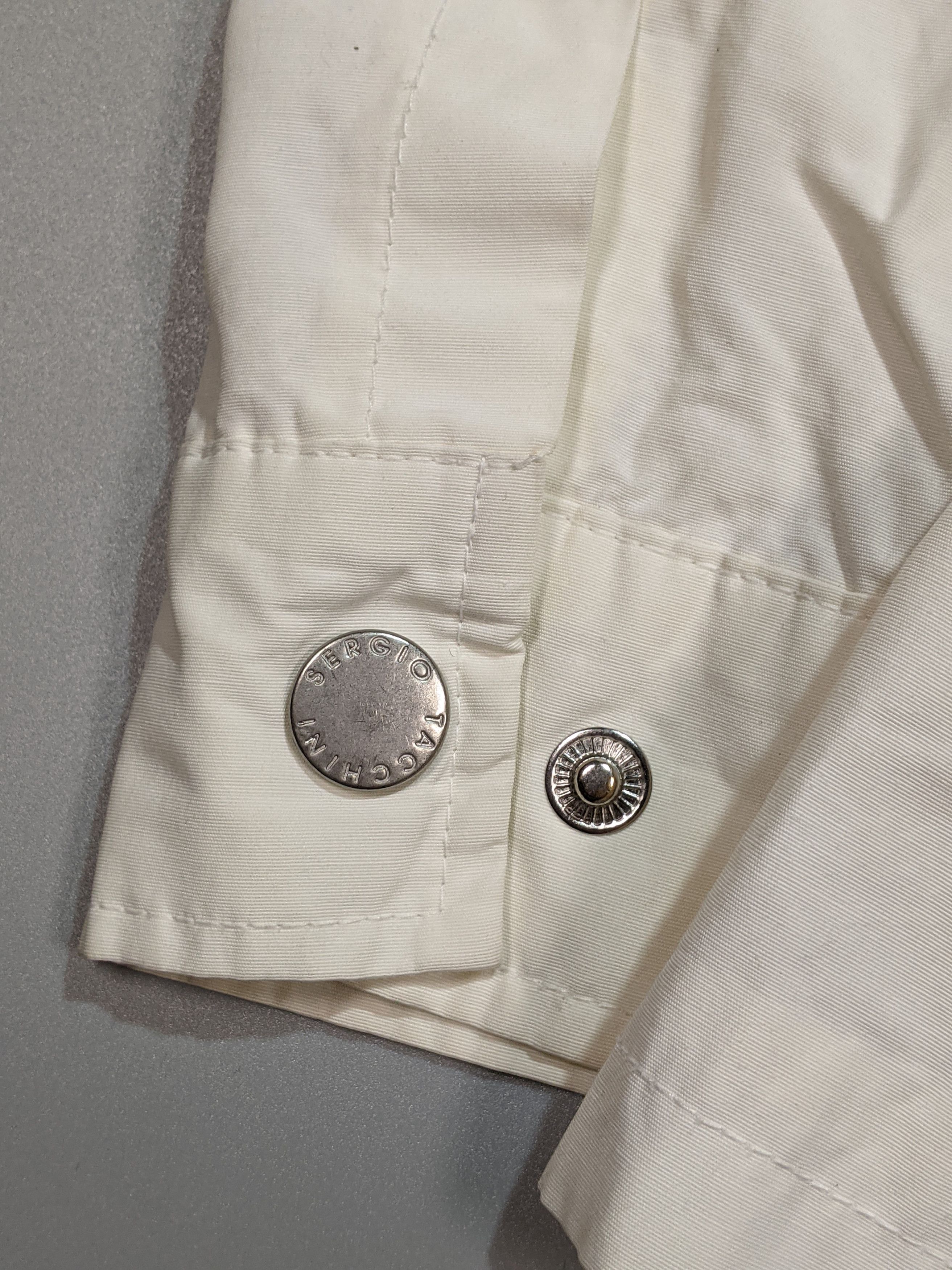 Sergio Tacchini × Vintage Sergio Tacchini Women's Vintage White Lightweight Raincoat Size XL / US 12-14 / IT 48-50 - 7 Thumbnail