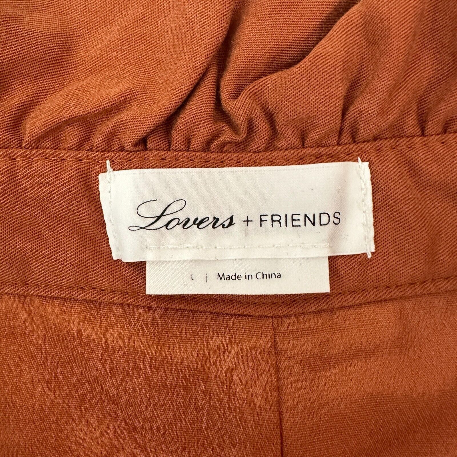 REVOLVE Lovers + Friends Rust Paperbag Tati High Waist Button Shorts Size 30" / US 8 / IT 44 - 8 Thumbnail
