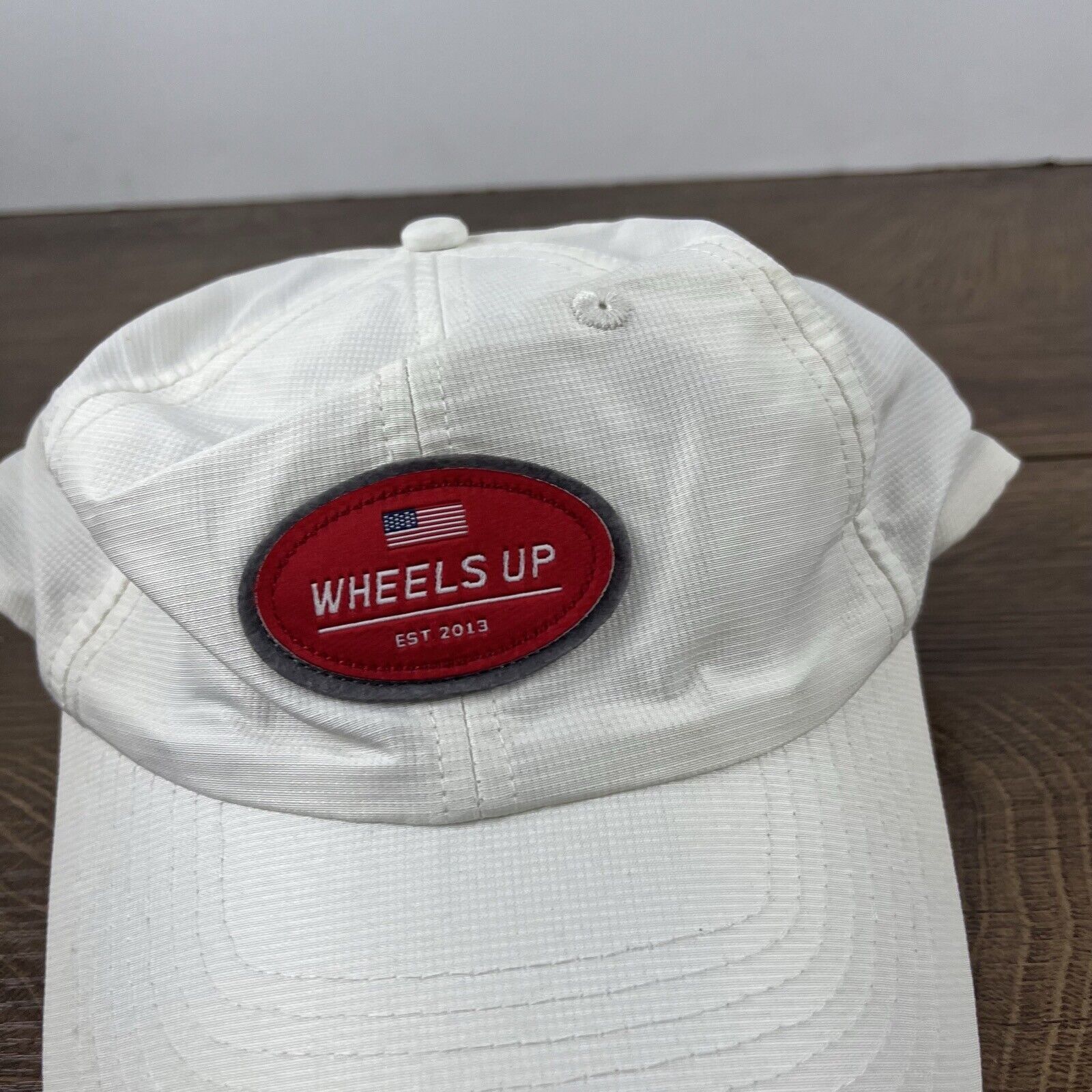Other Wheels Up Hat White Cap Hat Wheels Up USA Flag Adjustable Ha Size ONE SIZE - 7 Thumbnail