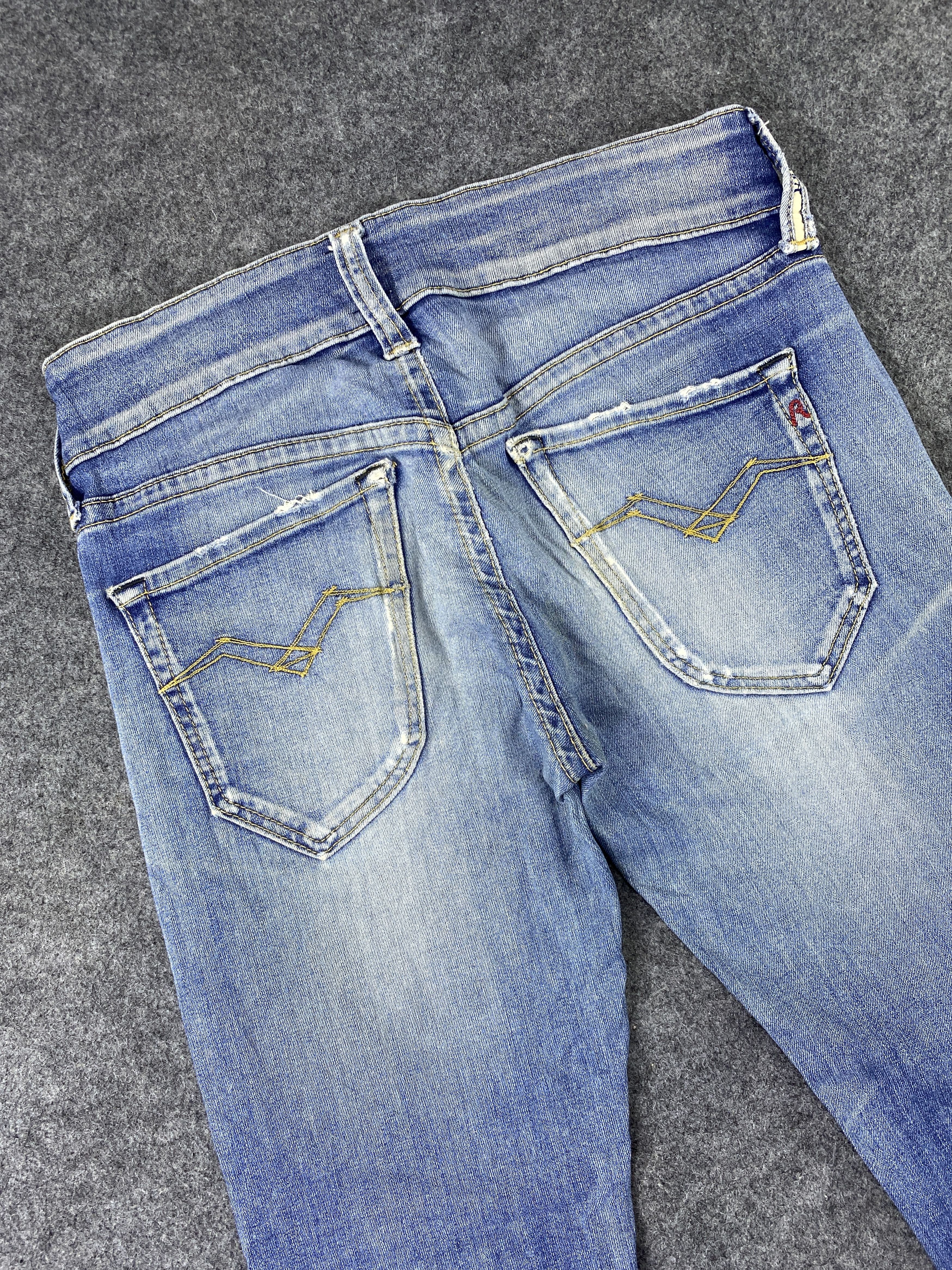 Jean Vintage Replay Distressed Blue Wash Denim- J1128 Size US 31 - 6 Thumbnail