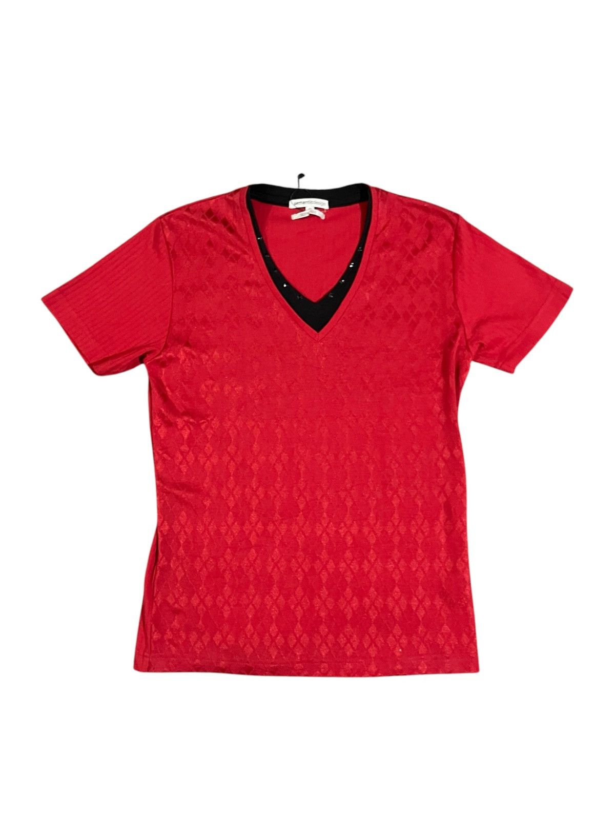If Six Was Nine Y2K Semantic Design Double Layered Studded T Shirt Size US S / EU 44-46 / 1 - 1 Thumbnail