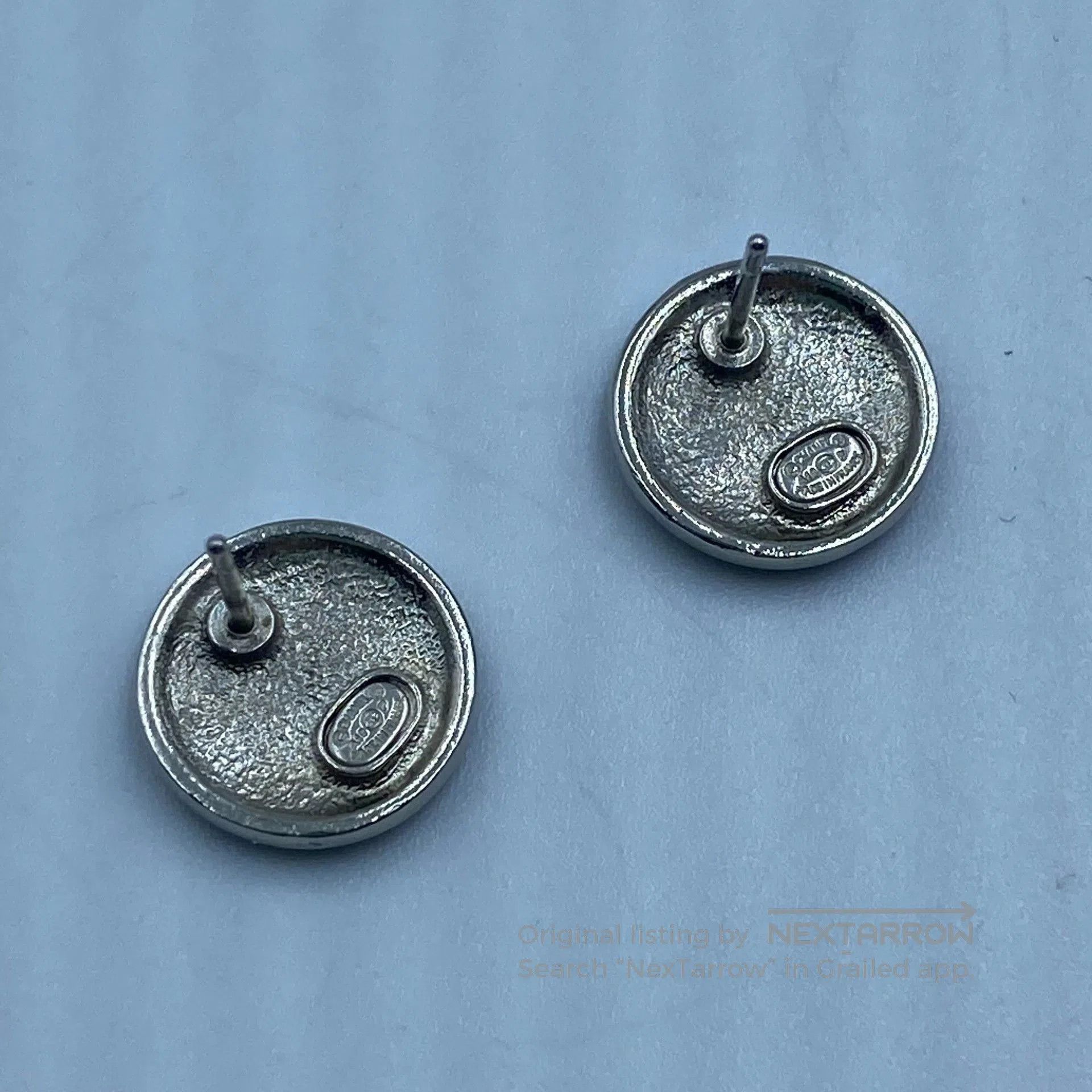 Chanel Chanel Dark Blue Enamel Earrings. Size ONE SIZE - 4 Thumbnail