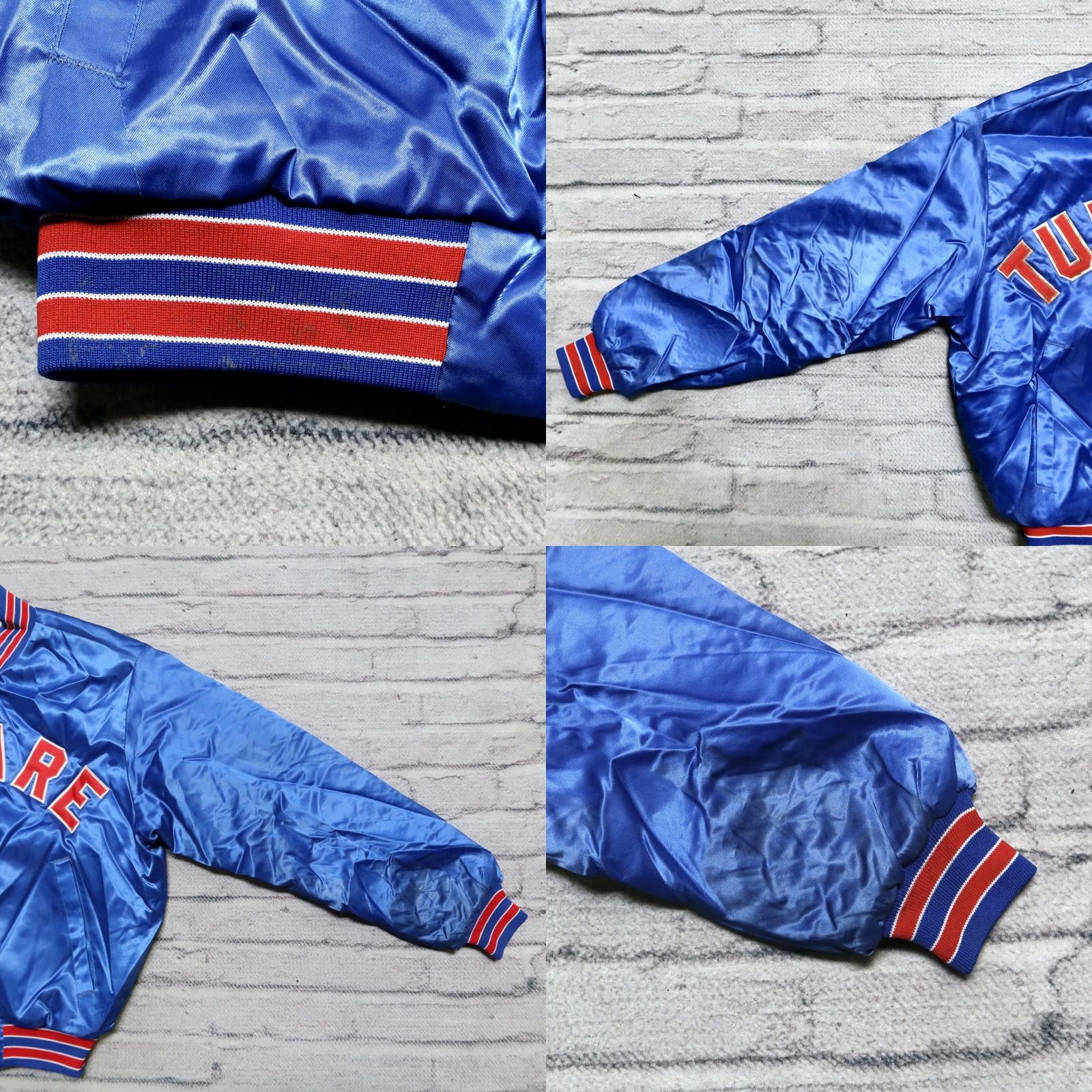 Vintage VINTAGE Tulare Logo Satin Jacket Mens L Blue Swingster Jacket Size US L / EU 52-54 / 3 - 8 Thumbnail