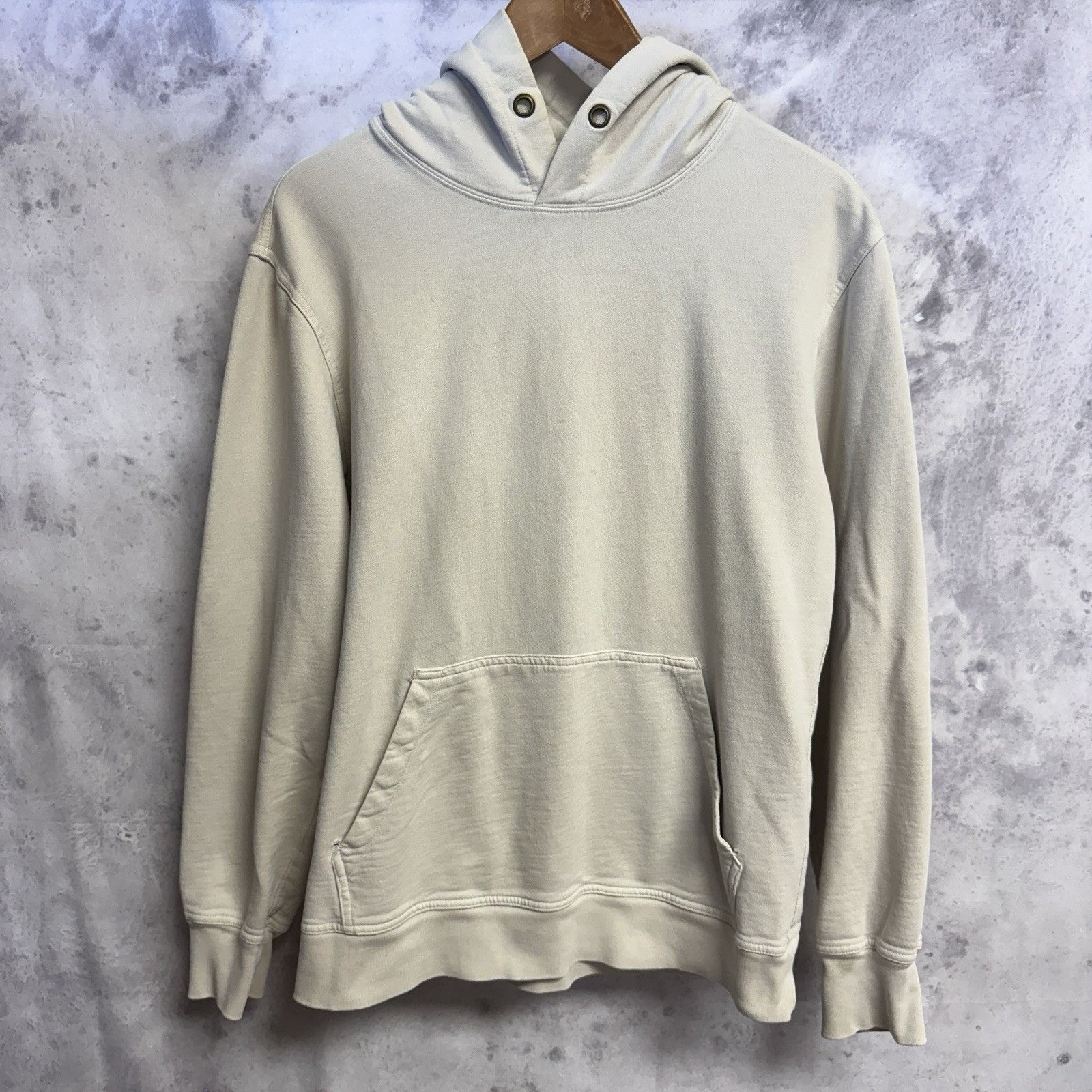 Buck Mason Buck Mason Hoodie Sweatshirt Mens Medium Beige Blank Size US M / EU 48-50 / 2 - 1 Thumbnail