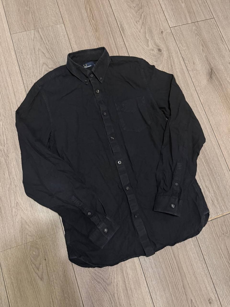 Fred Perry Fred Perry Button Shirt mens Long Sleeve Black Small Regular Size US S / EU 44-46 / 1 - 2 Thumbnail