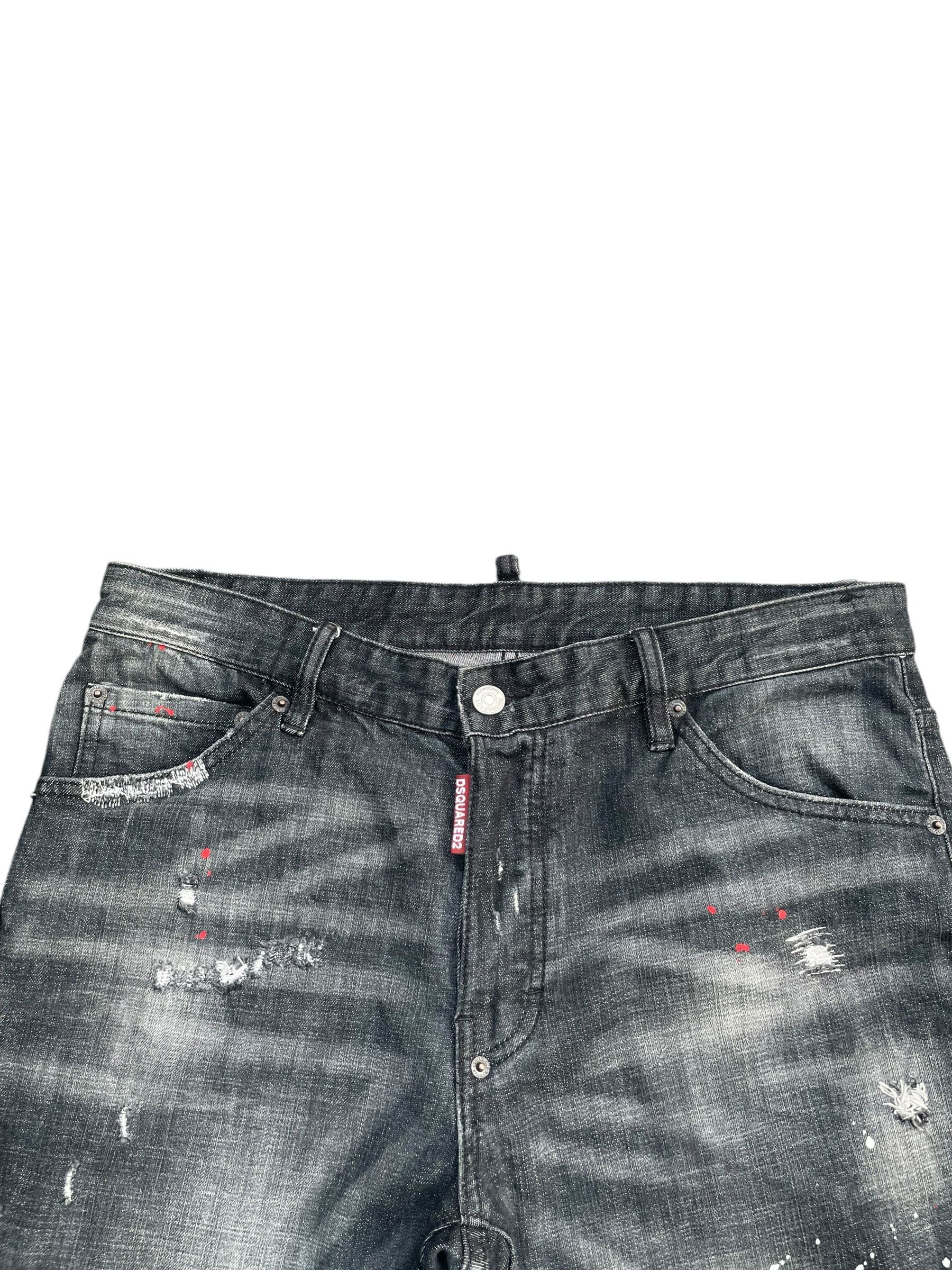 Designer Distresed Custom Dsquared2 Denim Size US 35 - 2 Thumbnail