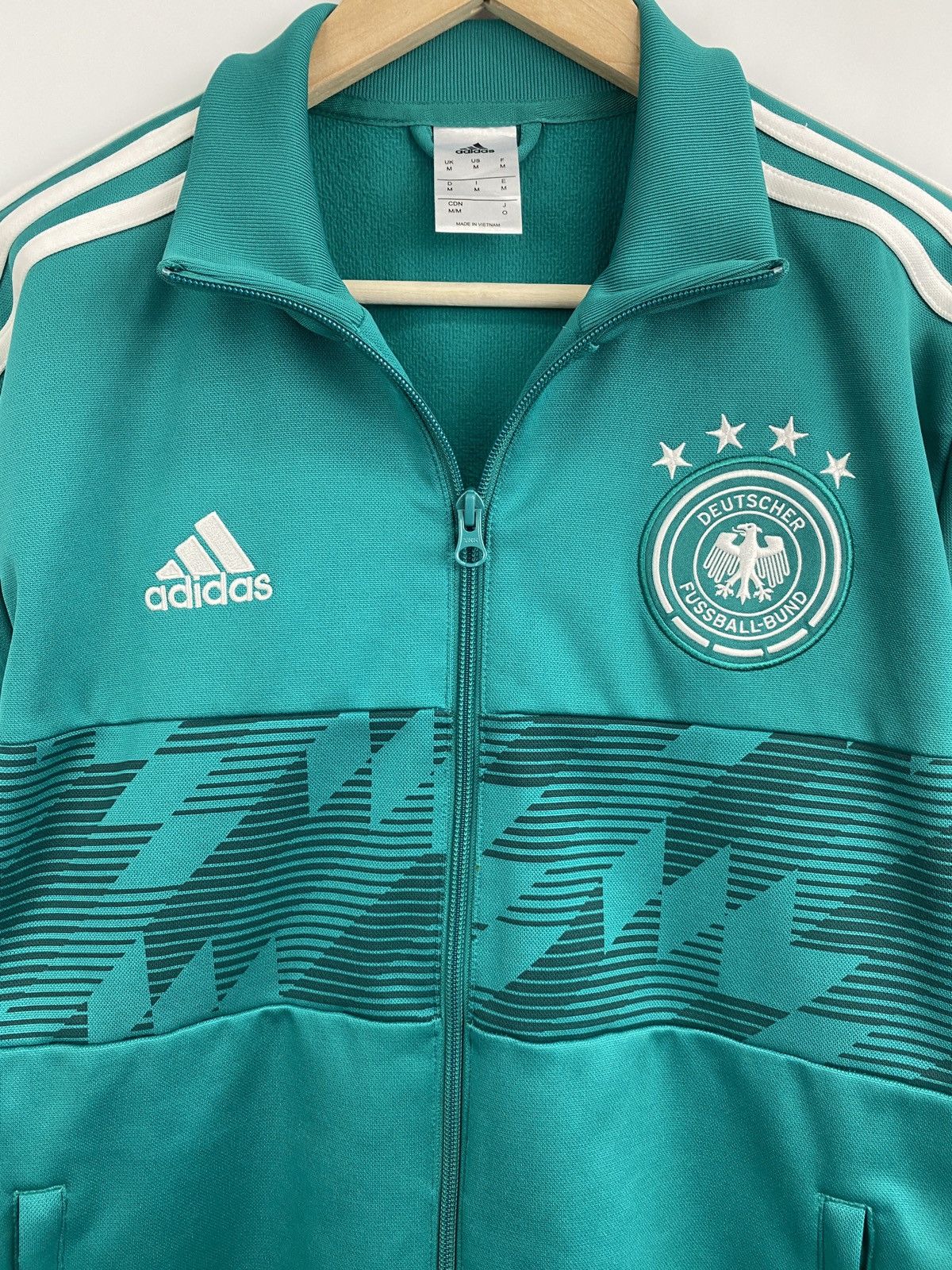 Adidas 🇩🇪 Y2K Adidas Germany 2018 S Jersey Soccer Zip Hoodie Rare Size US M / EU 48-50 / 2 - 4 Thumbnail
