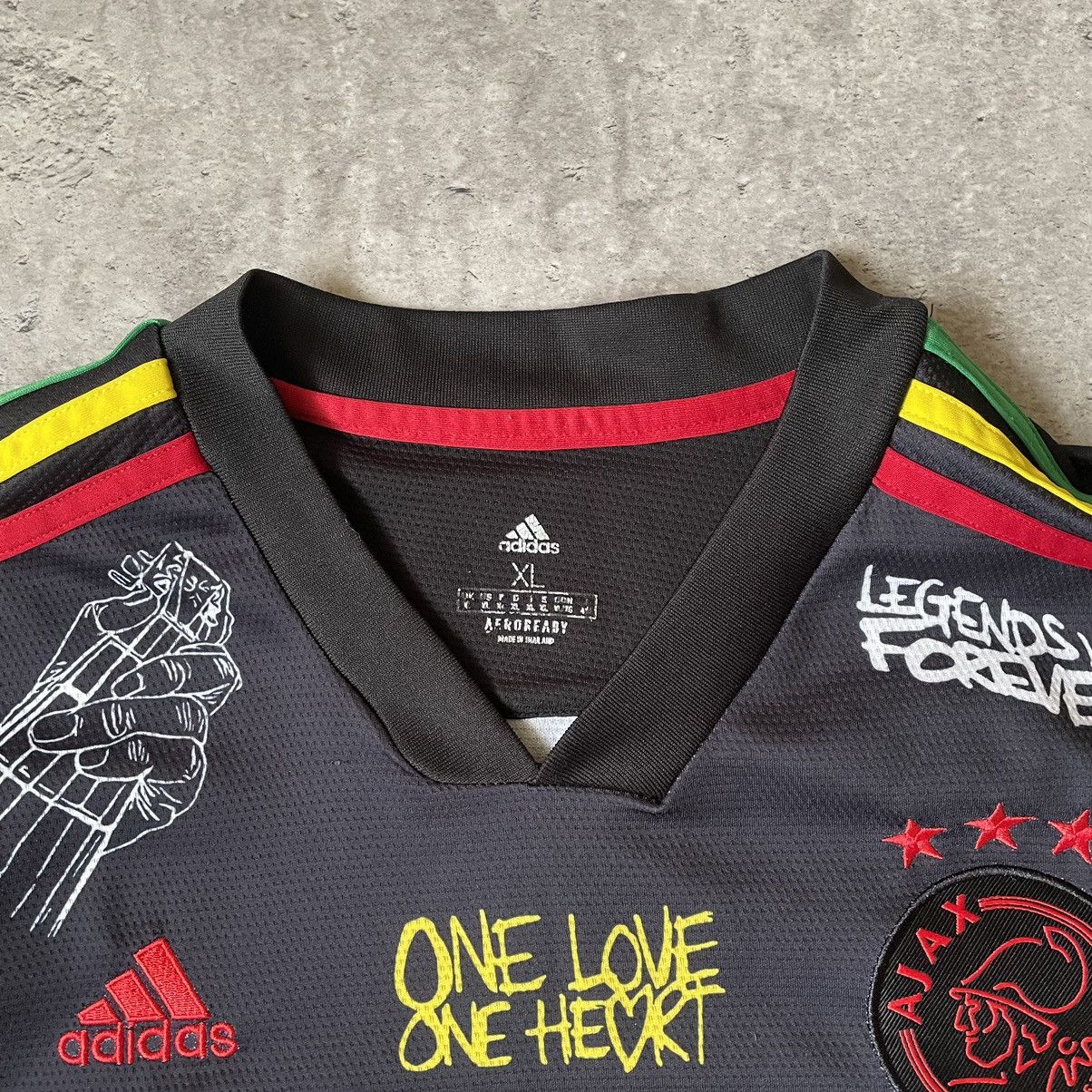 Adidas Ajax Amsterdam Special Edition Custom Bob Marley Jersey Size US XL / EU 56 / 4 - 3 Thumbnail