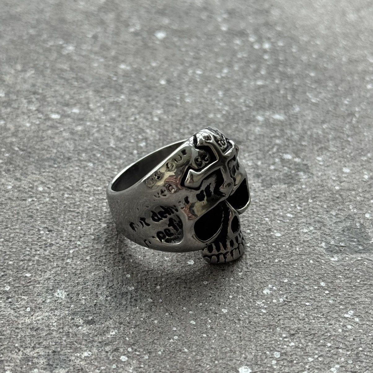 20471120 × Japanese Brand Skull Vintage Gothic Silver Ring Size ONE SIZE - 3 Thumbnail