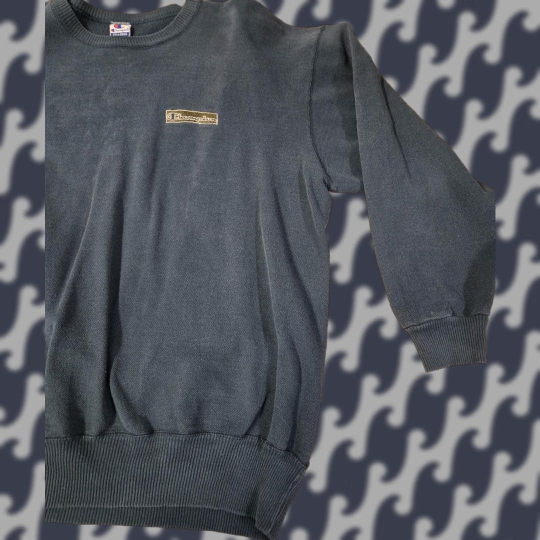 Champion VINTAGE Champion Sweatshirt Mens 2XL Green Crewneck Small Logo Made in USA 90s Size US XXL / EU 58 / 5 - 1 Thumbnail