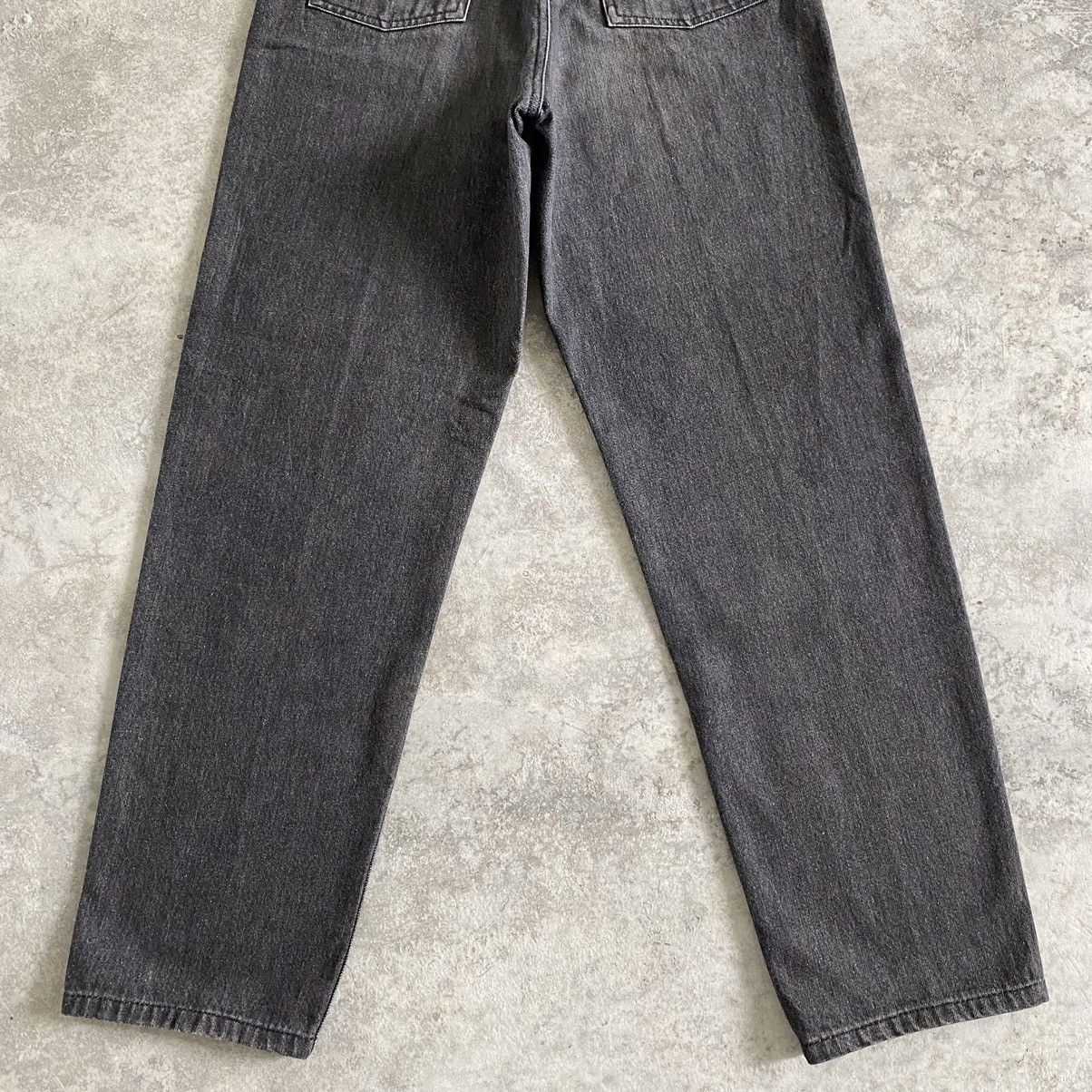Comme des Garcons Homme 1990’s CdG Homme Wide Smoky Black Denim Jeans Size US 29 - 15 Thumbnail