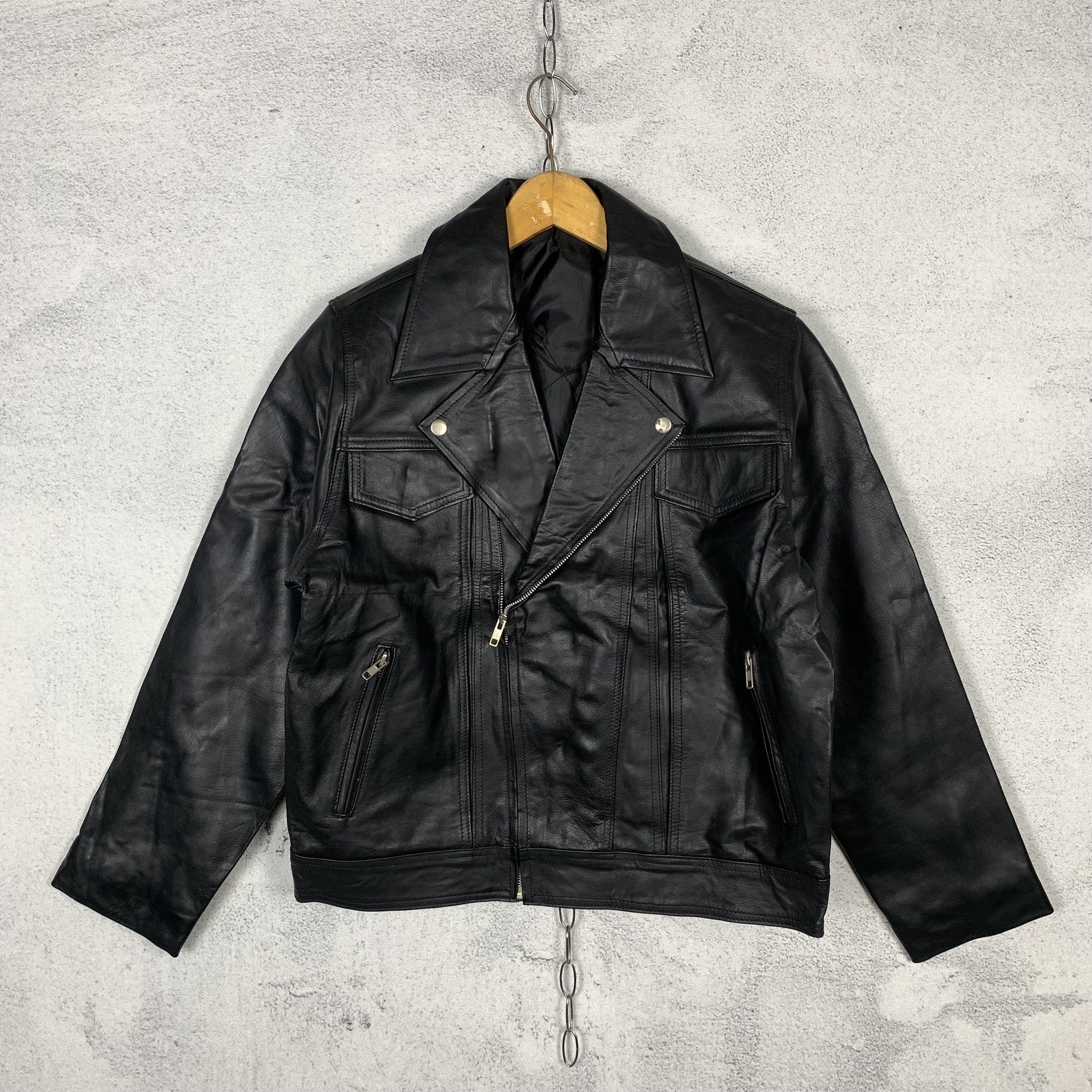 Genuine Leather Genuine Leather Jacket Perfecto Aviator Biker Punk Schott Size US S / EU 44-46 / 1 - 1 Thumbnail