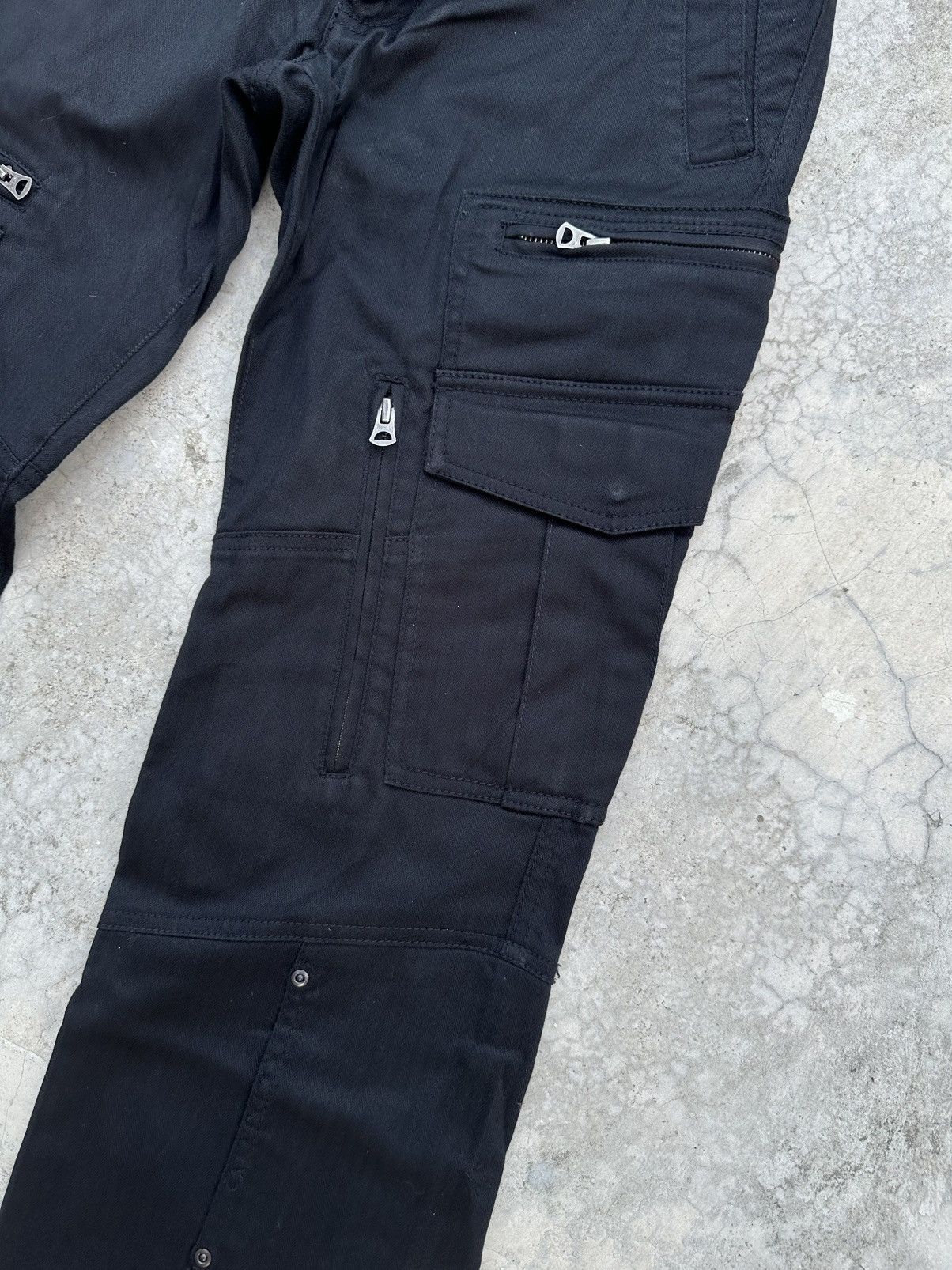 Tete Homme Vintage Tete Homme HBT Cargo Flare Trousers Pants Size US 32 / EU 48 - 11 Thumbnail