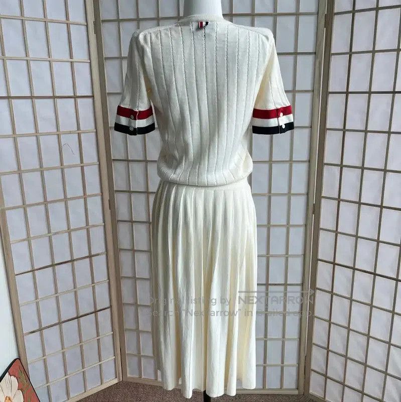 Thom Browne Thom Browne Cream Wool Women’s Dress . Size M / US 6-8 / IT 42-44 - 2 Thumbnail