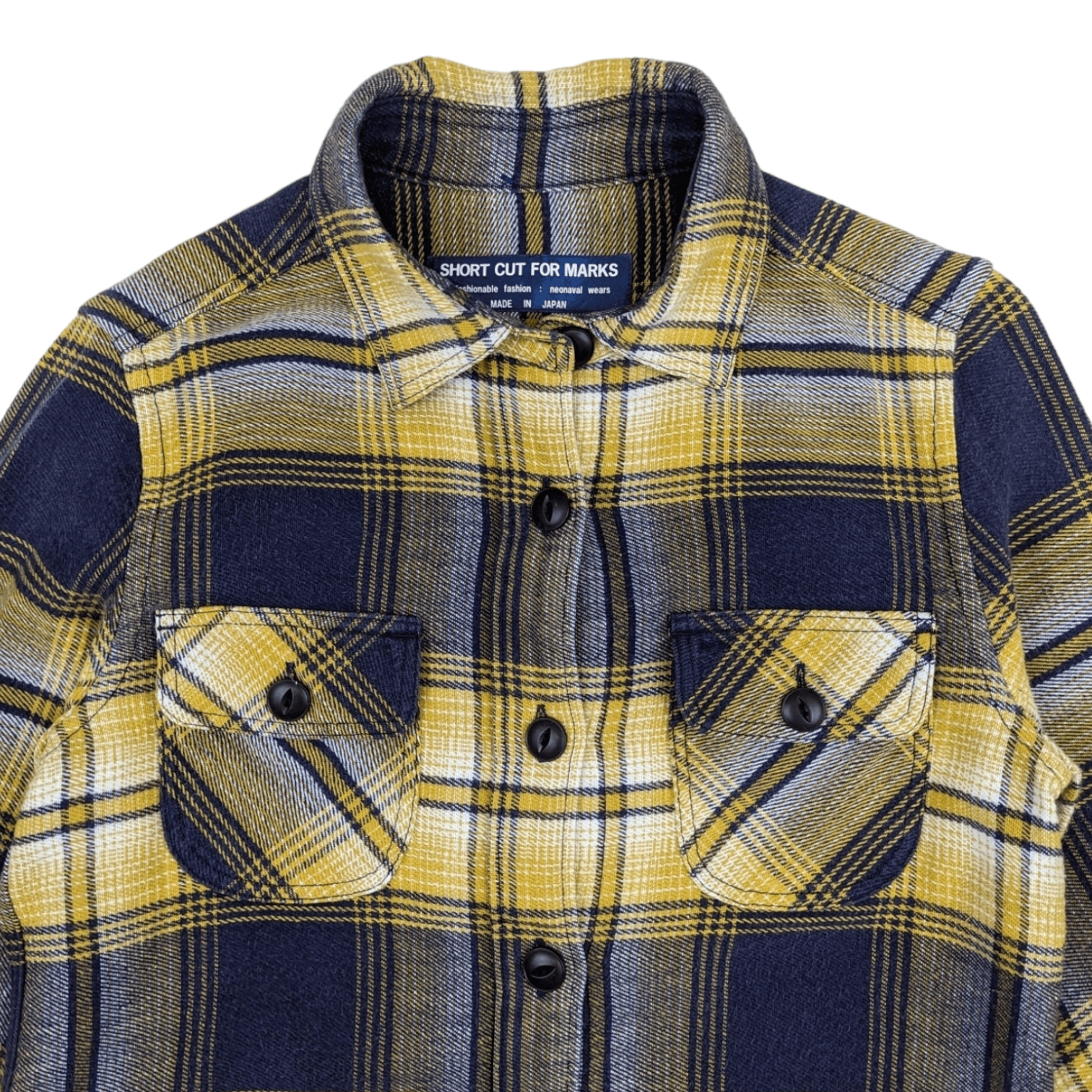 Flannel SHORT CUT FOR MARKS Button Up Flannel Shirt Yohji Yamamoto Size S / US 4 / IT 40 - 4 Thumbnail