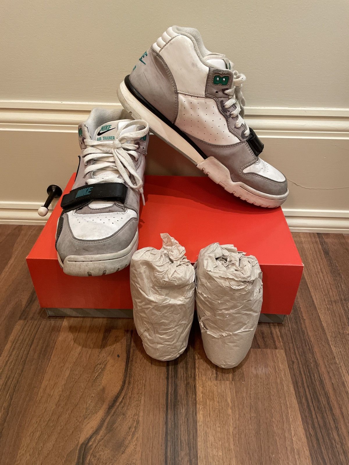 Jordan Brand × Nike Nike Air Trainer 1 Chlorophyll (2022) Size US 11.5 / EU 44-45 - 2 Thumbnail