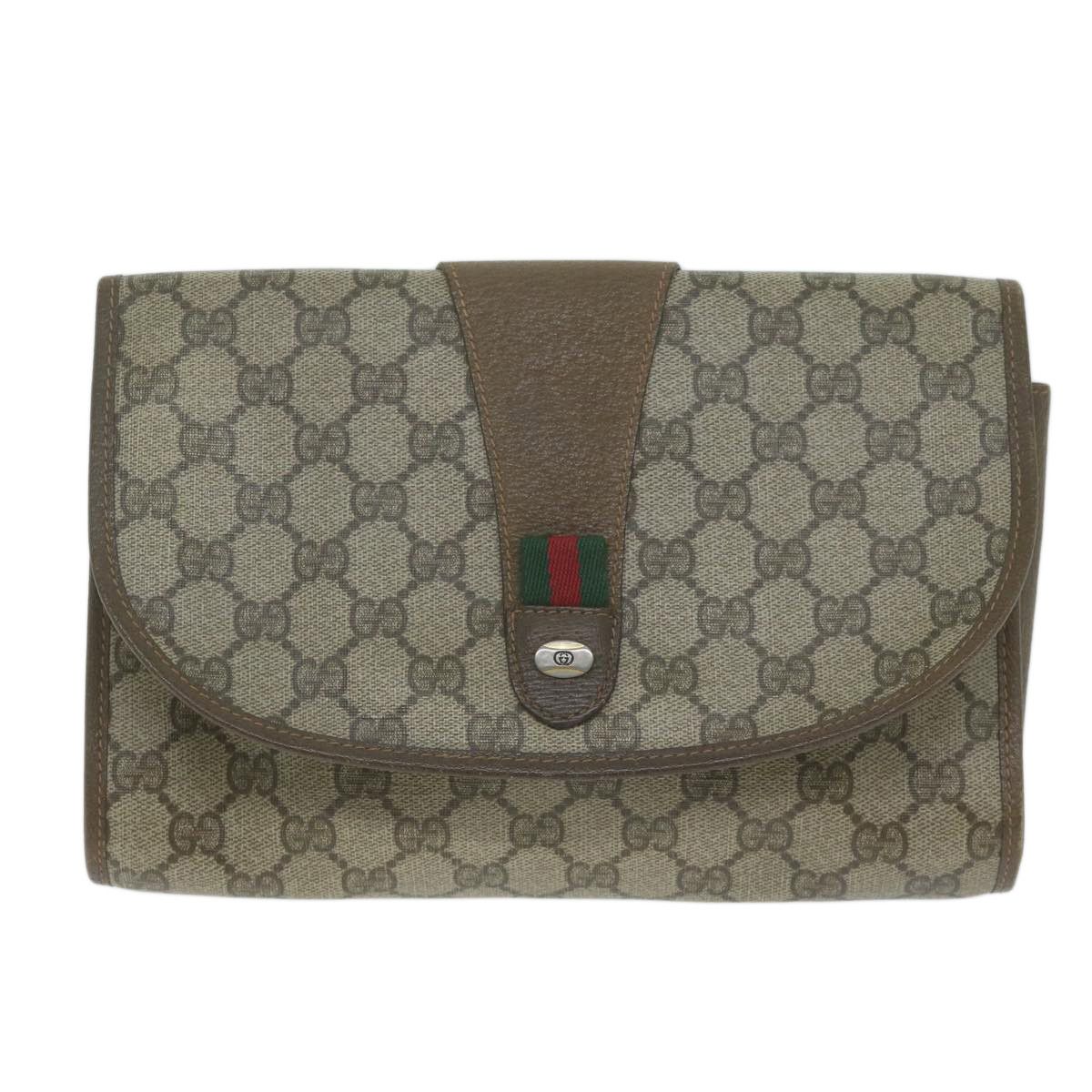Gucci Ophidia Beige Canvas Clutch Bag (Pre-Owned) Size ONE SIZE - 1 Thumbnail