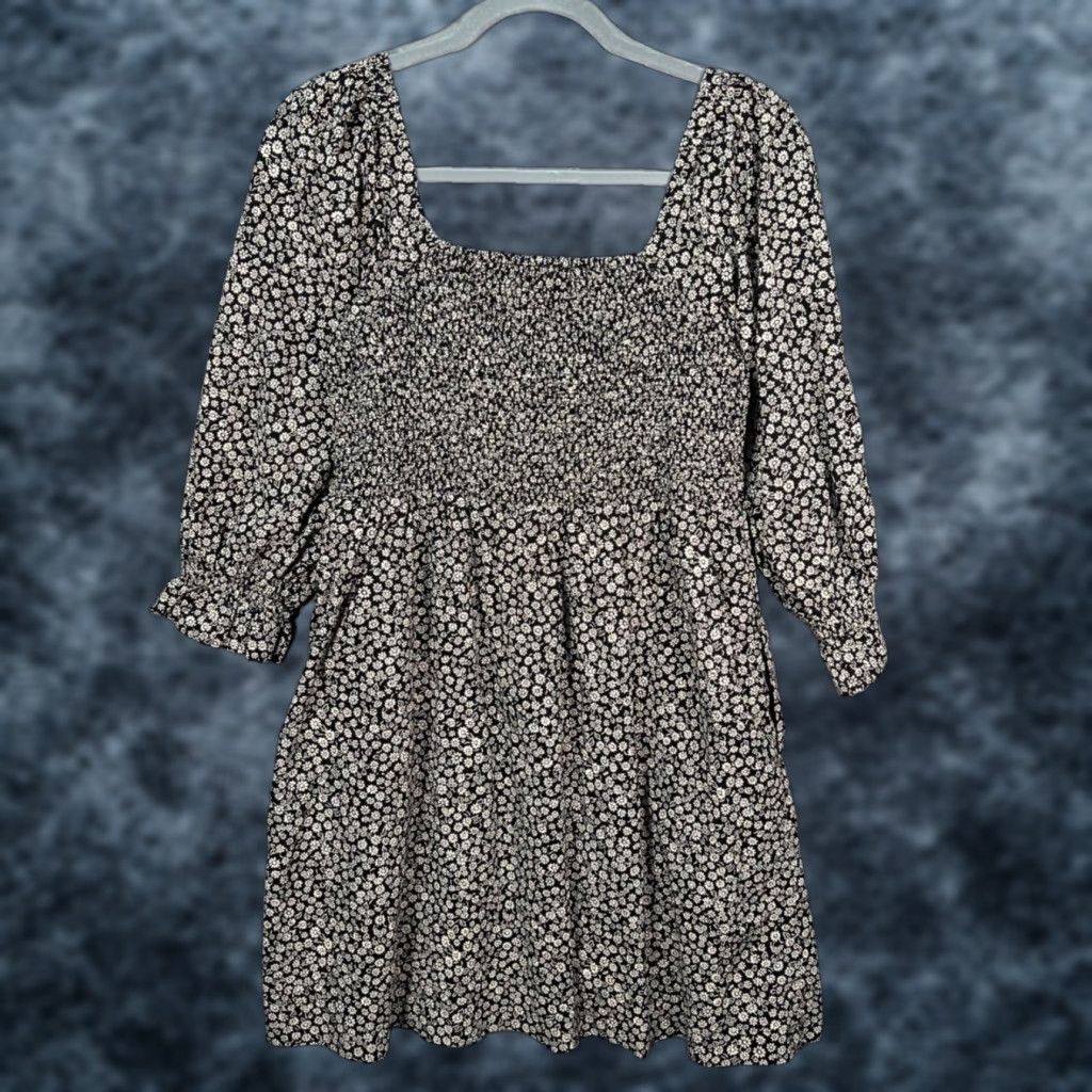 Madewell Black Floral Dress | Grailed