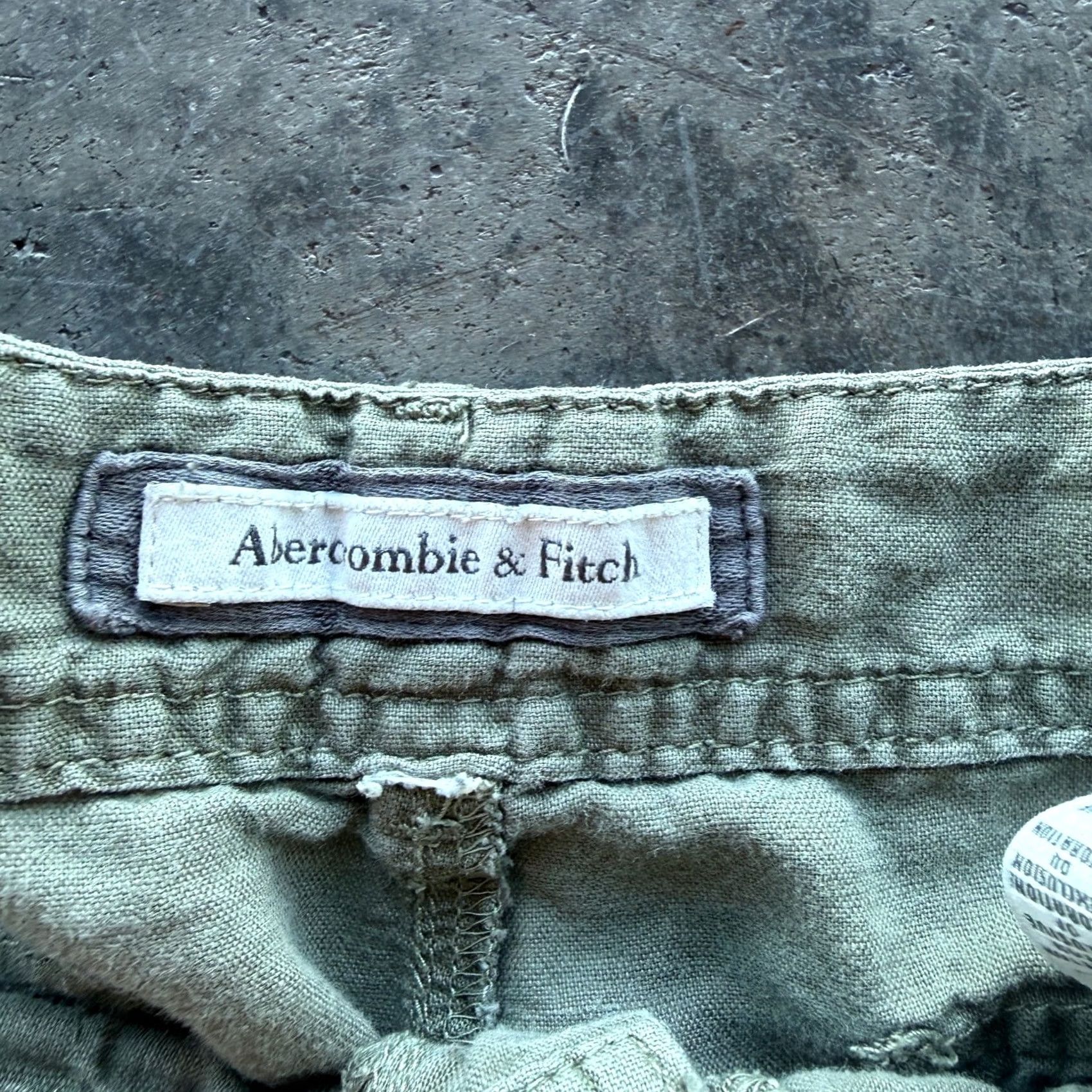 Vintage VINTAGE Abercrombie & Fitch Linen Blend Green Mini Casual Shorts Women’s L Chino Size 36" / US 14 / IT 50 - 3 Thumbnail