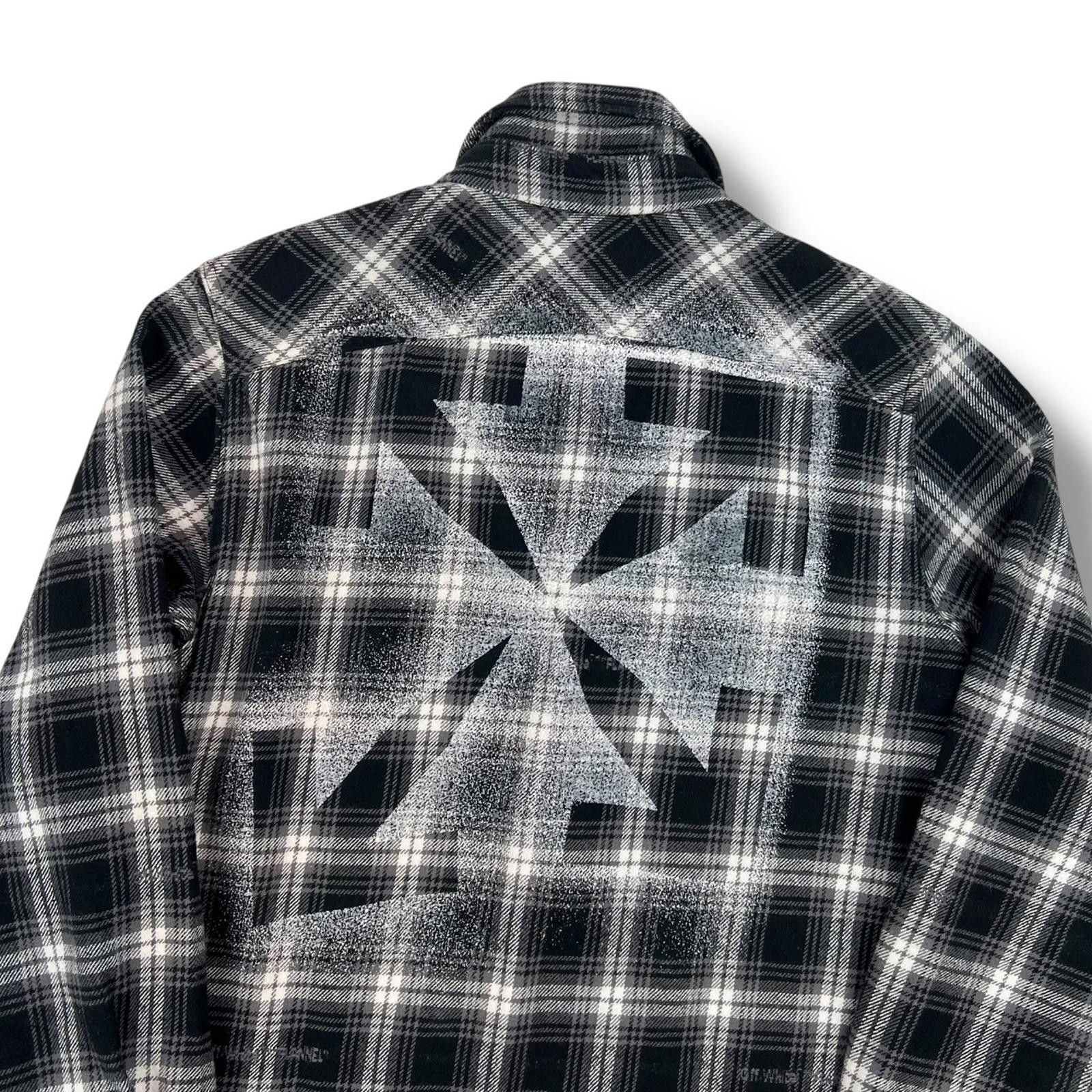 Off-White Off-White Stencil Arrows Plaid Shirt Size US S / EU 44-46 / 1 - 1 Thumbnail