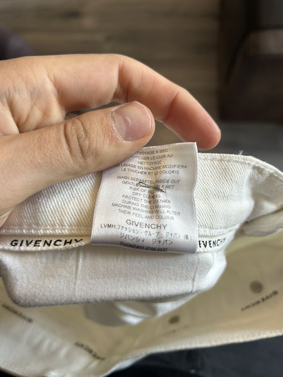 Givenchy White Distressed Ripped Knee Jeans Size US 32 / EU 48 - 20 Thumbnail