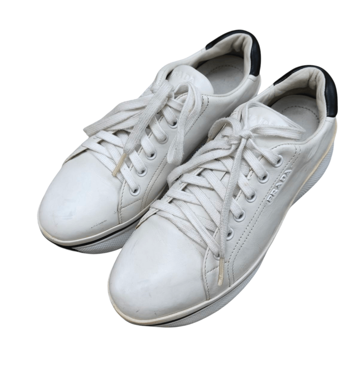 Prada Prada Leather Sneaker Size US 7.5 / IT 37.5 - 1 Thumbnail