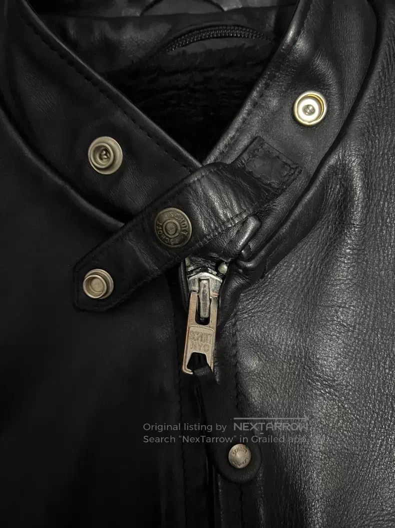 Schott Classic stand-up collar coffee rider motorcycle rock 'n' Size US L / EU 52-54 / 3 - 8 Thumbnail