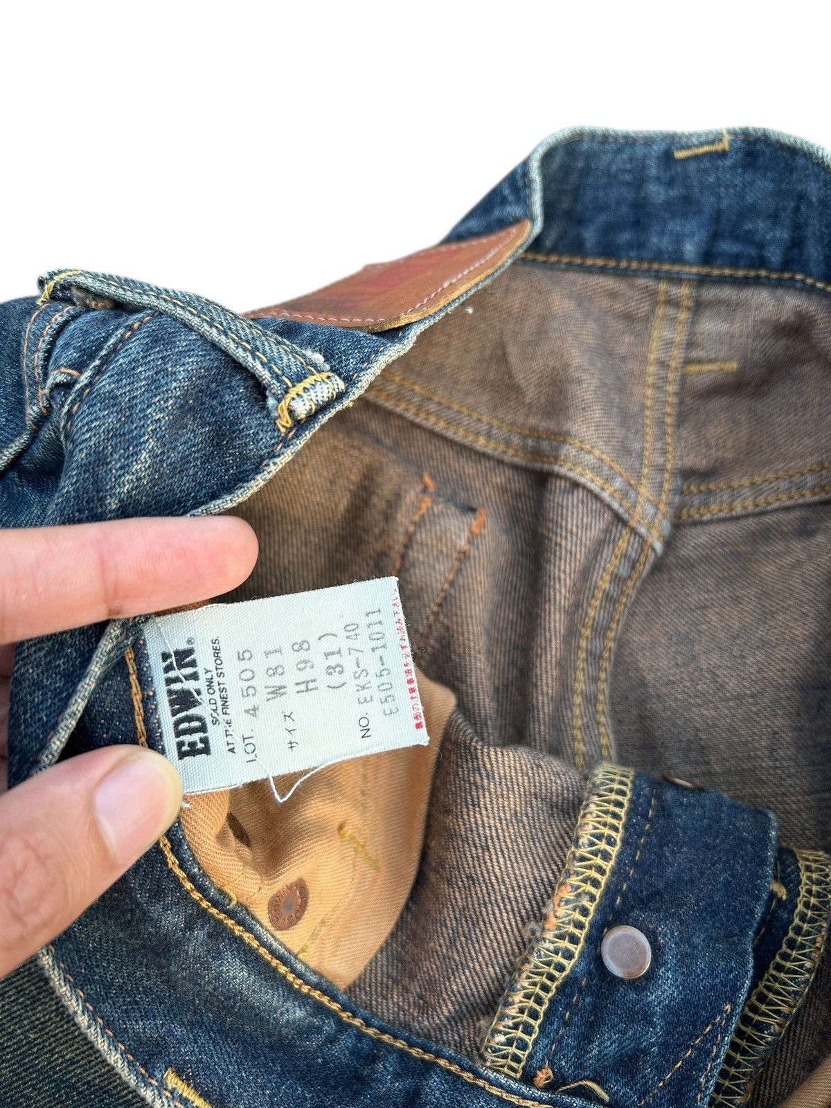 Kapital Vintage Edwin 505X Selvedge Baggy Rusty Distressed Denim Size US 31 - 6 Thumbnail