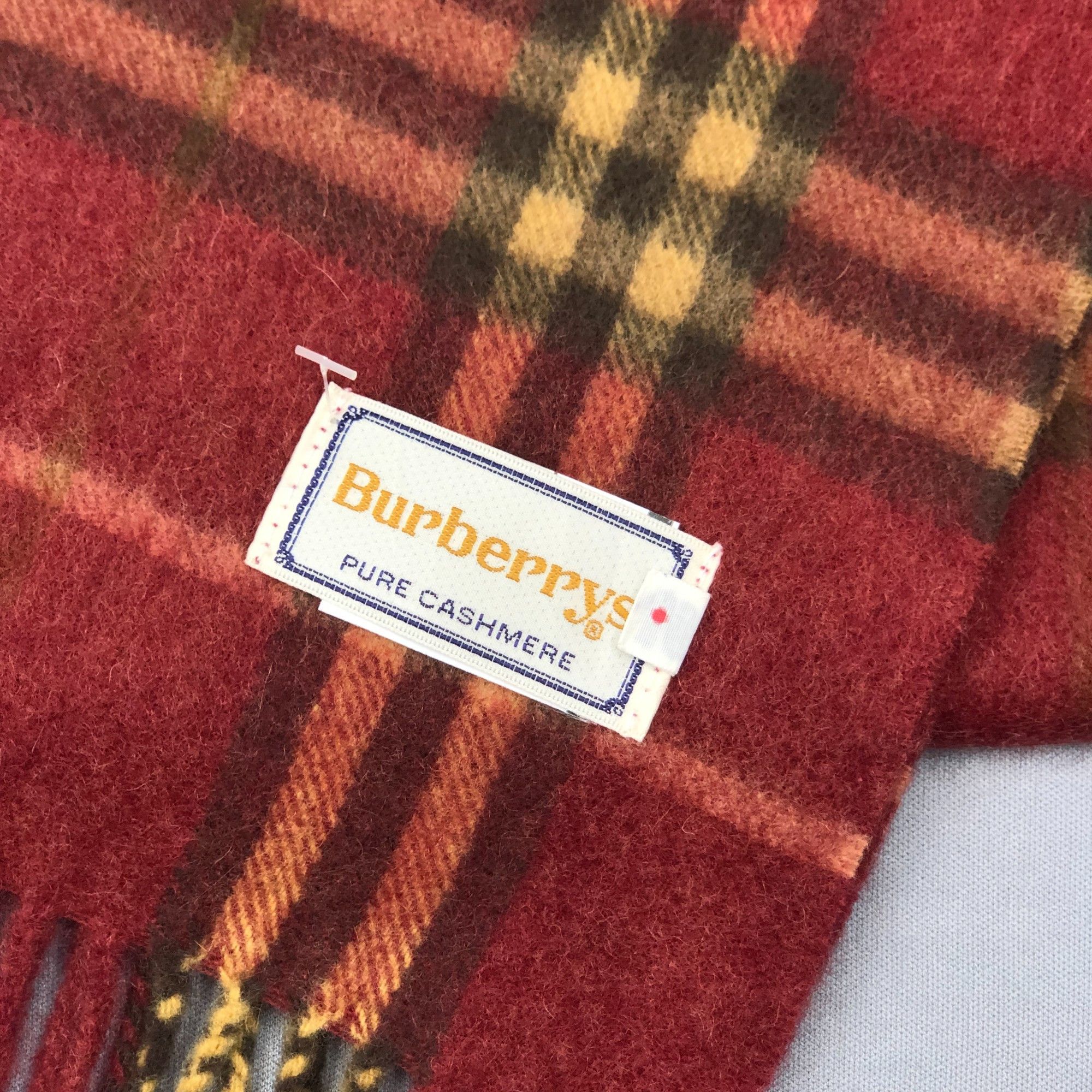 Burberry Vintage Burberrys Scarf Muffler Cashmere Winter Scarves Size ONE SIZE - 4 Thumbnail