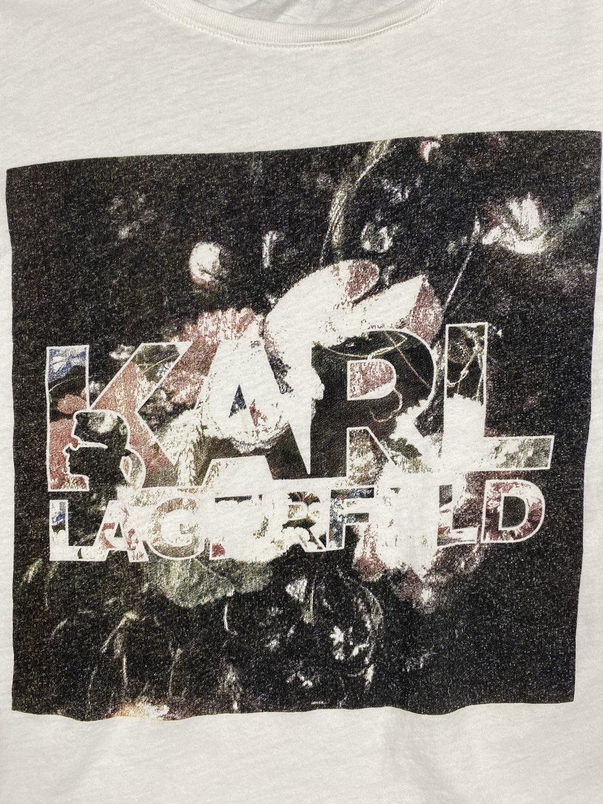 Designer × Karl Lagerfeld Karl Lagerfeld Luxury Designer Big Logo Tee T Shirt Size M / US 6-8 / IT 42-44 - 6 Thumbnail