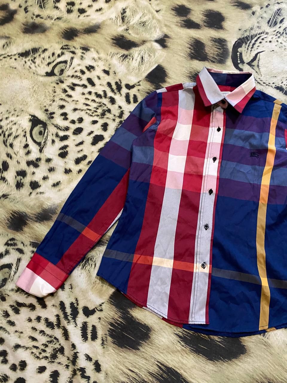 Burberry Burberry Checkered Long Sleeve Shirt VINTAGE Size L / US 10 / IT 46 - 8 Thumbnail