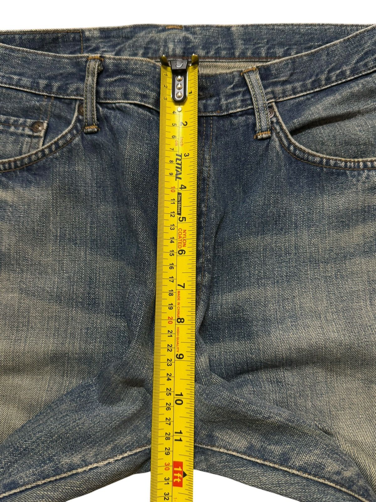 Edwin Vintage 90s Edwin 601 Faded Wash Distress Wide Leg Bootcut Size US 32 / EU 48 - 12 Thumbnail