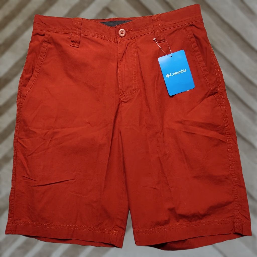 Vintage Columbia Men 30 Dark Sienna 100% Cotton 10" Washed Out Shorts NEW Similiar Brown Chino 30 Mens Size US 30 / EU 46 - 1 Thumbnail