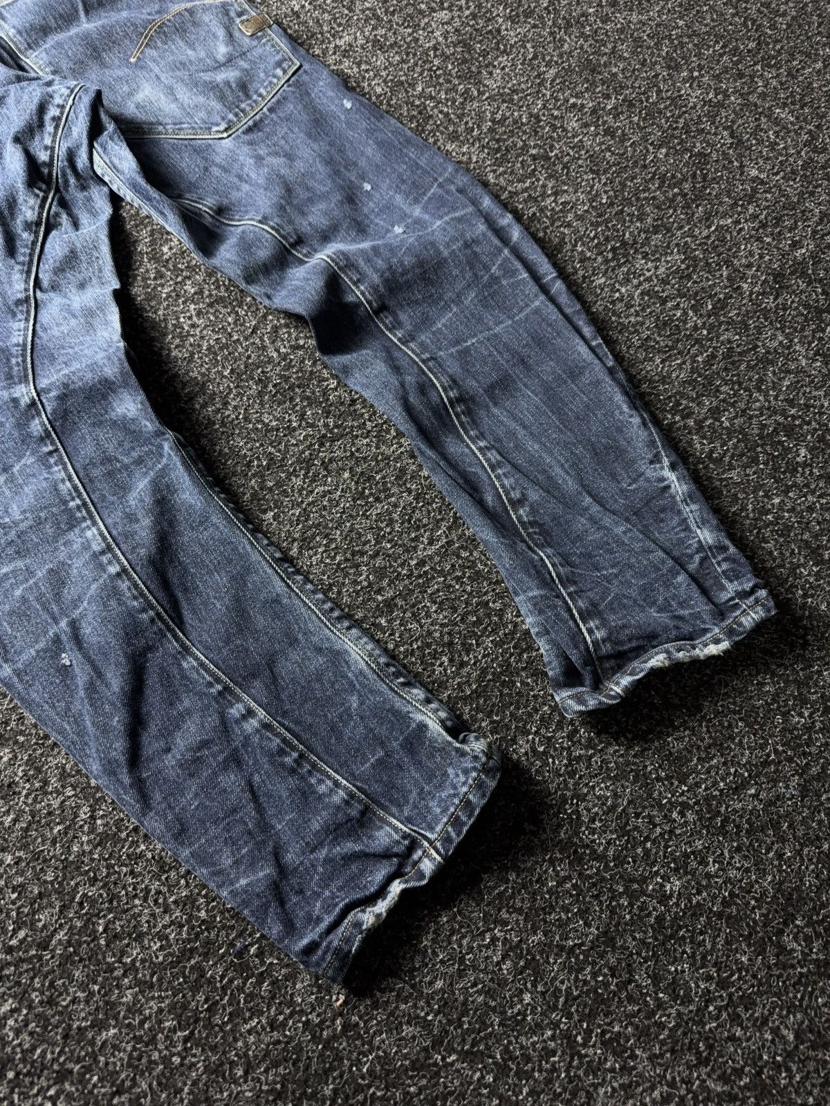 G-Star Y2K 00s G-Star RAW Vintage Distressed Denim Jeans Blue 32 Size US 32 / EU 48 - 11 Thumbnail