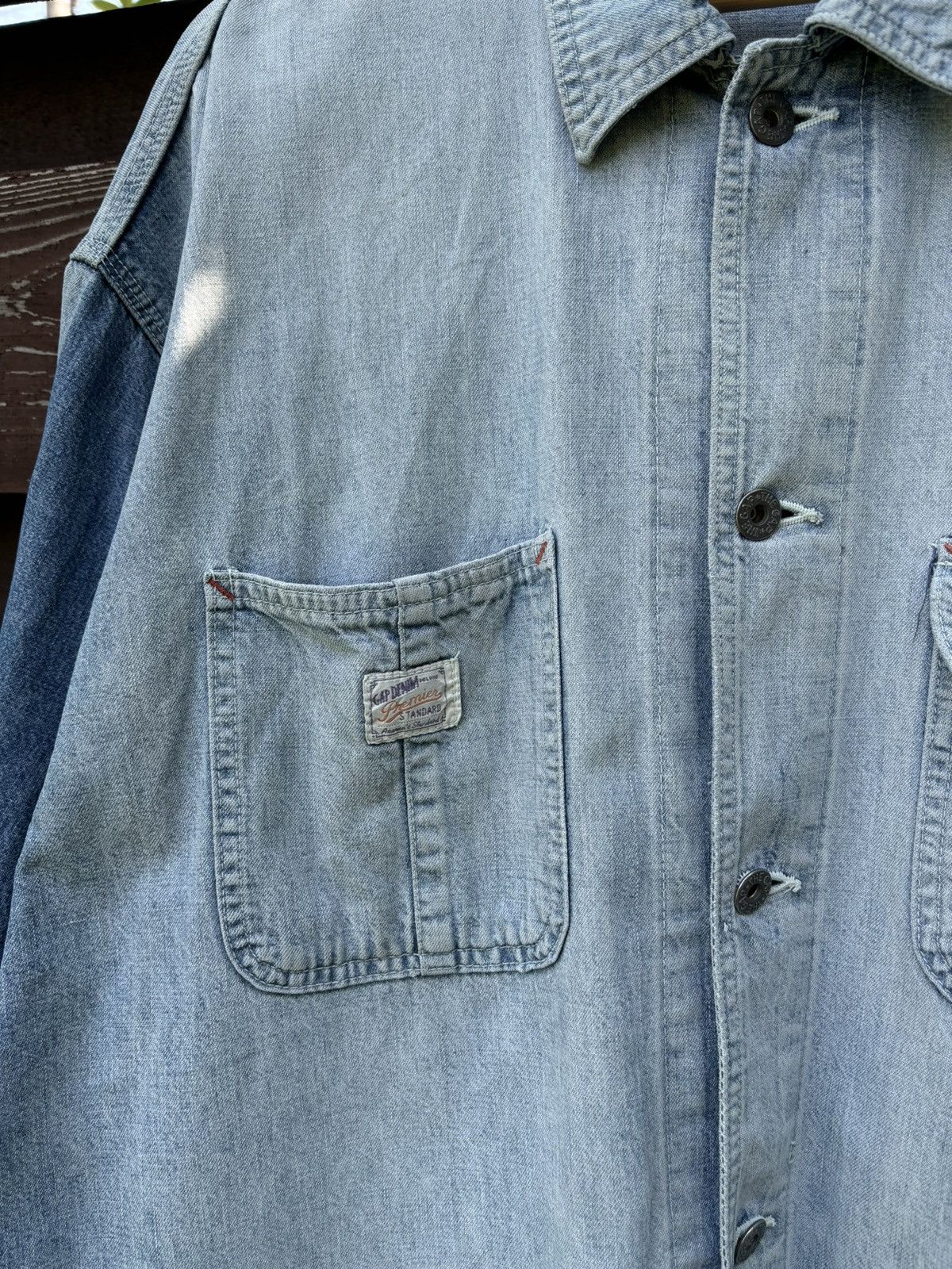Gap Vintage Gap Denim Chore Faded Jacket Size US XL / EU 56 / 4 - 10 Thumbnail