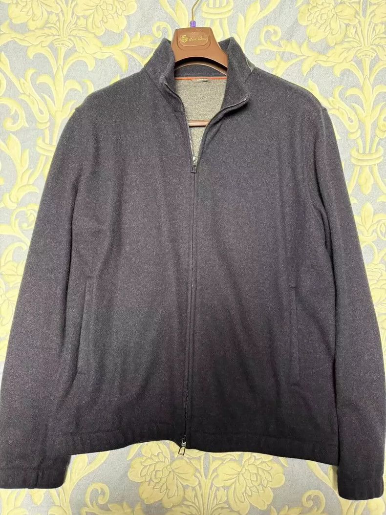 Loro Piana LORO PIANA Double-faced cashmere jacket Size US XL / EU 56 / 4 - 1 Thumbnail