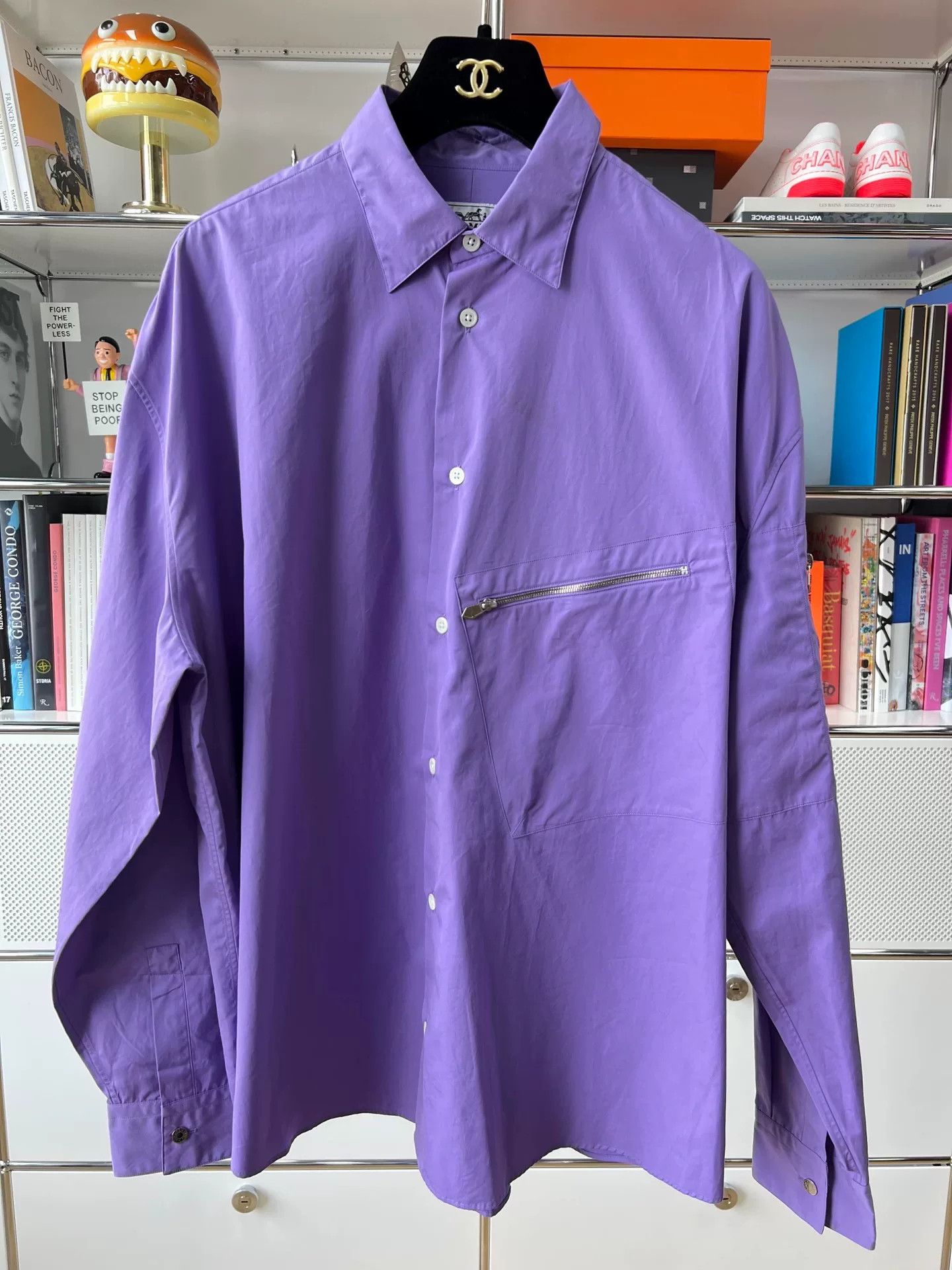 Hermes hermes purple long sleeve shirt with cufflinks Size US L / EU 52-54 / 3 - 1 Thumbnail